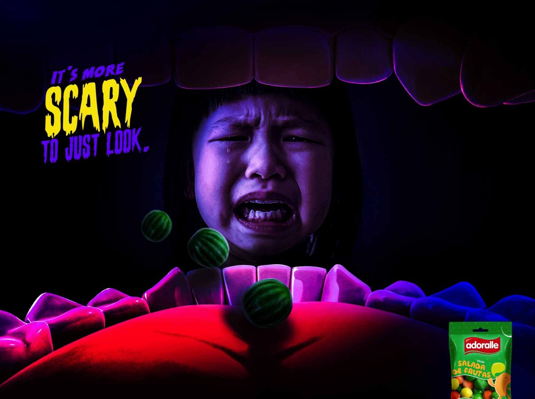 Adoralle Print Ad - Crying Girl