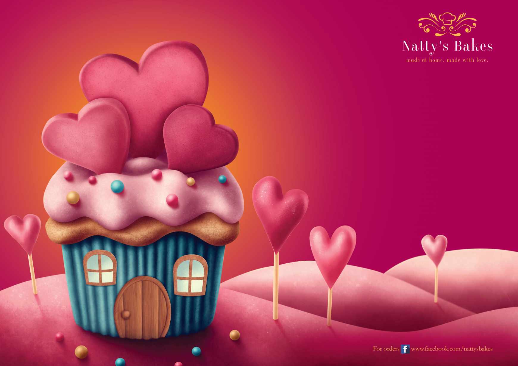 Natty's Bakes Print Ad - Cupcakes Galore