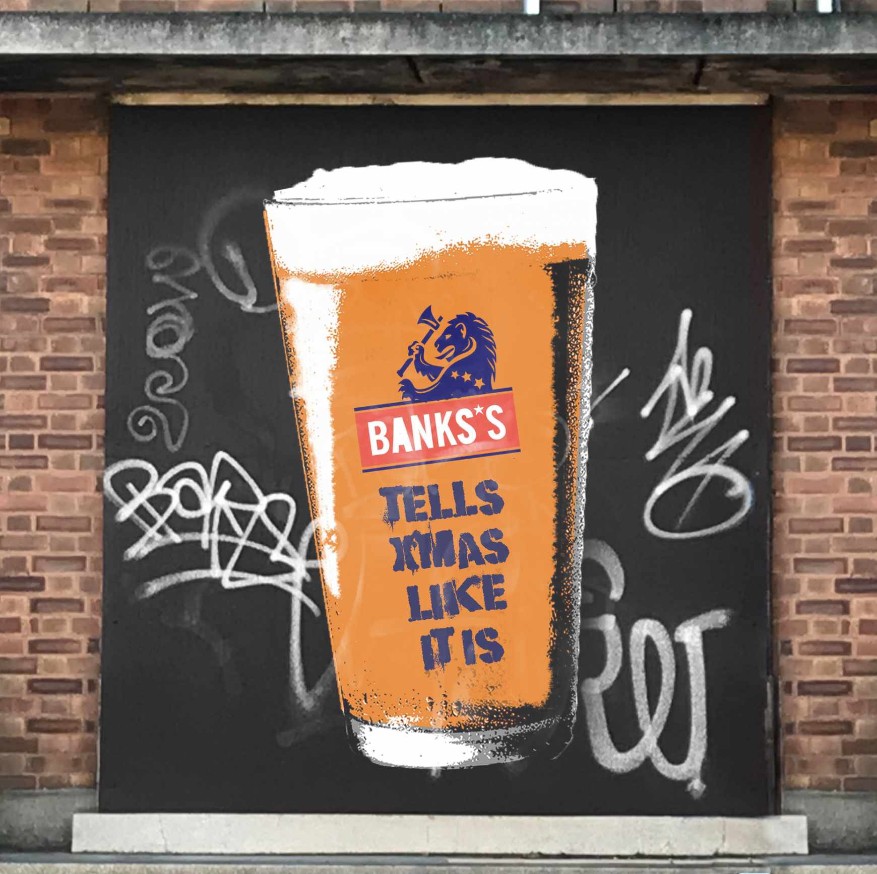 Banks’s Beer Design Ad - Giant Advent Calendar