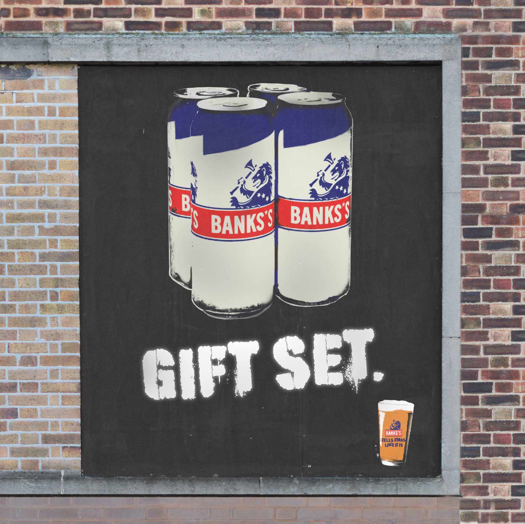 Banks’s Beer Design Ad - Giant Advent Calendar