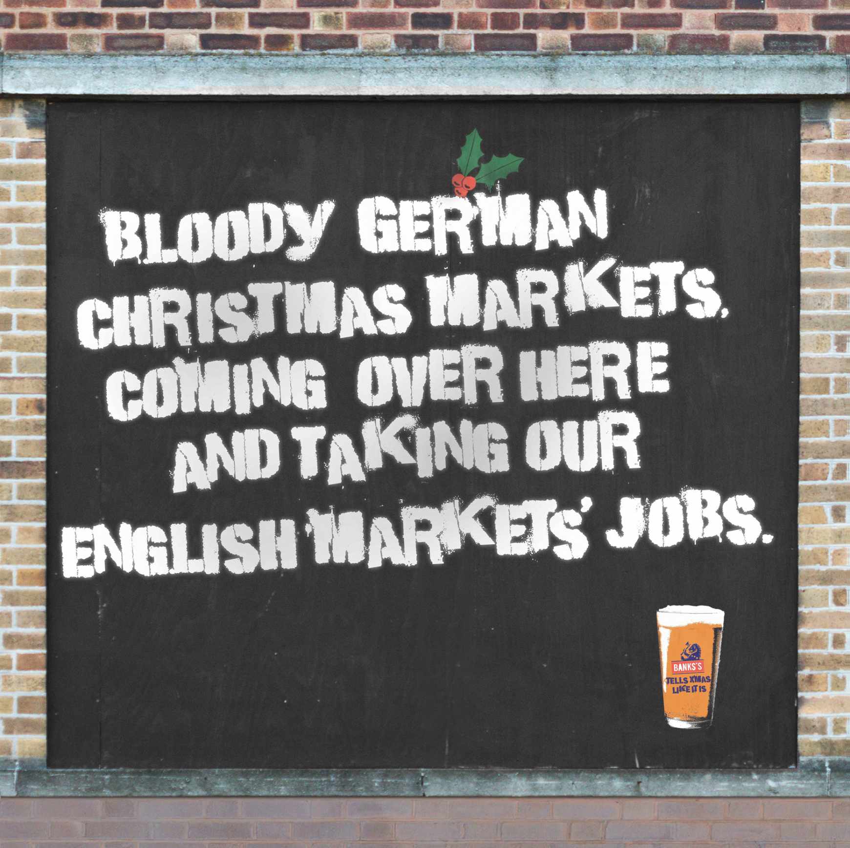 Banks’s Beer Design Ad - Giant Advent Calendar