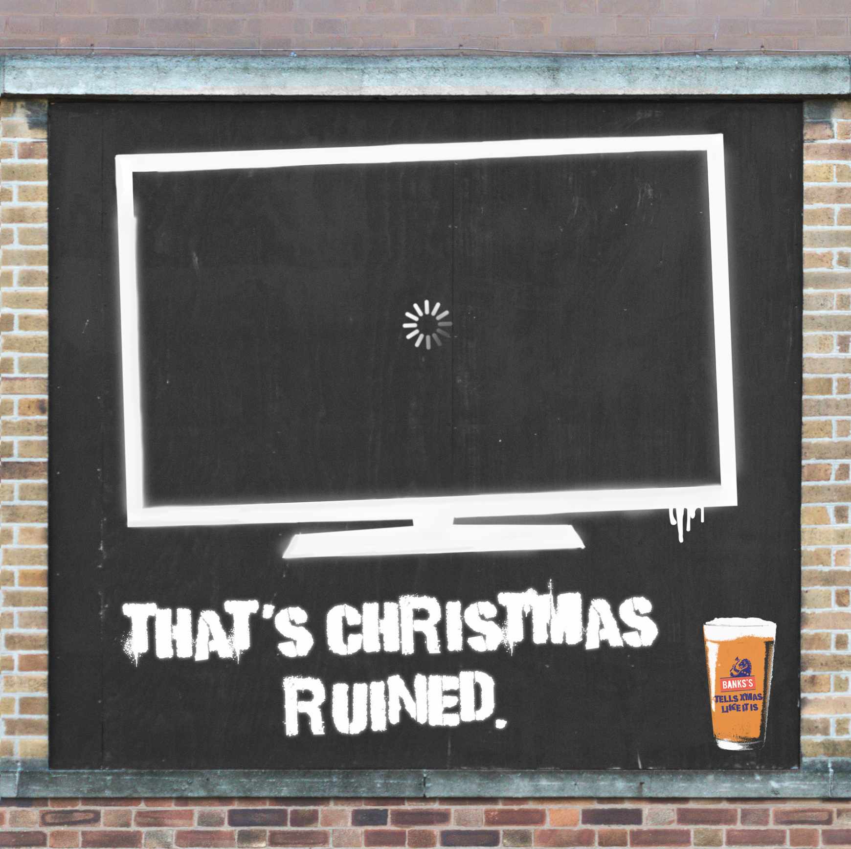 Banks’s Beer Design Ad - Giant Advent Calendar