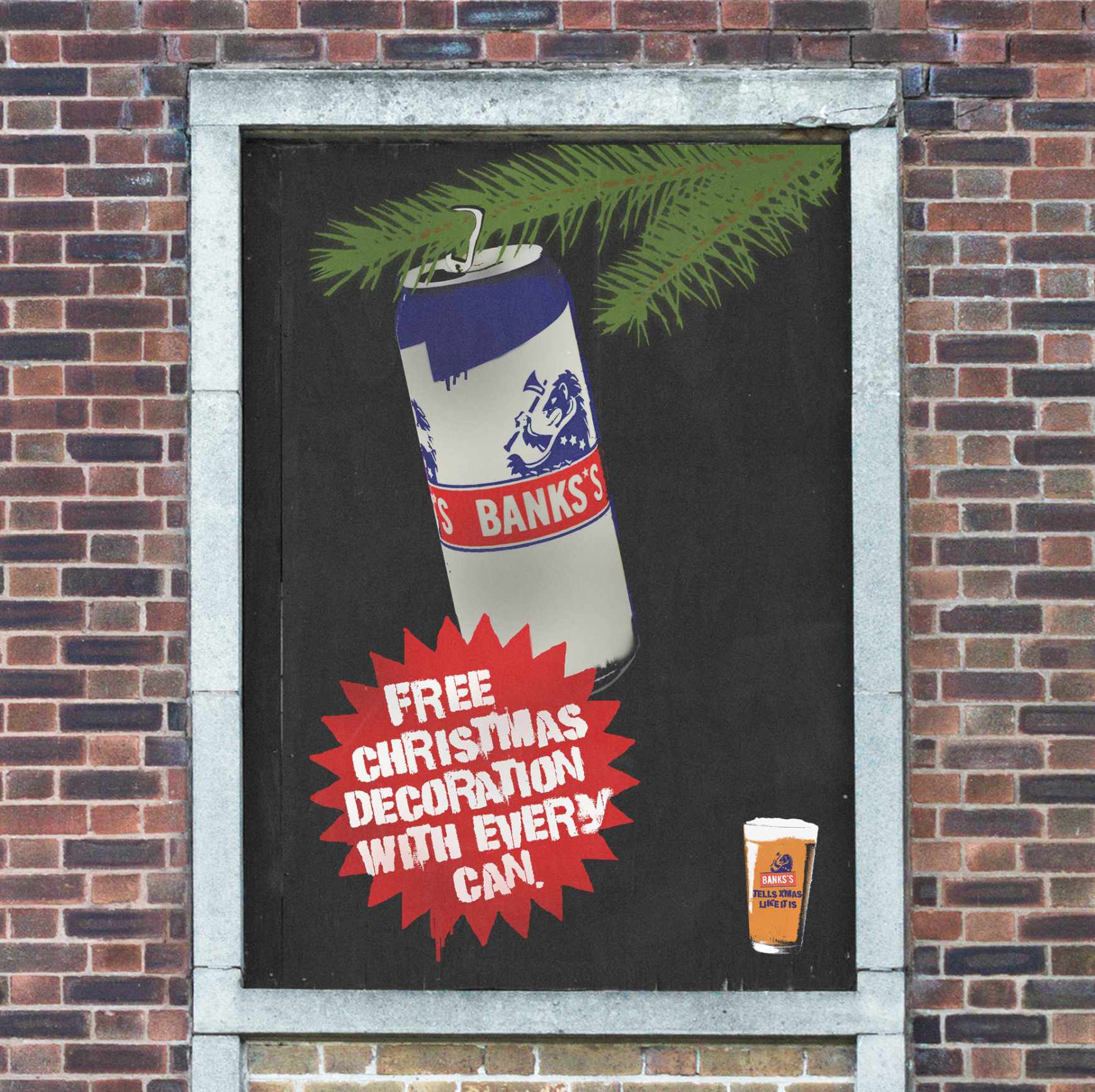 Banks’s Beer Design Ad - Giant Advent Calendar