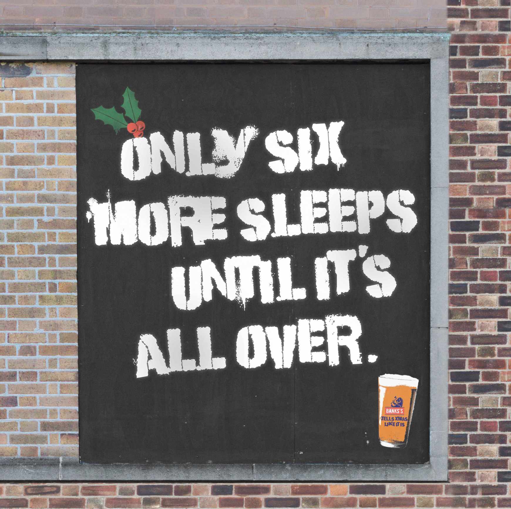 Banks’s Beer Design Ad - Giant Advent Calendar
