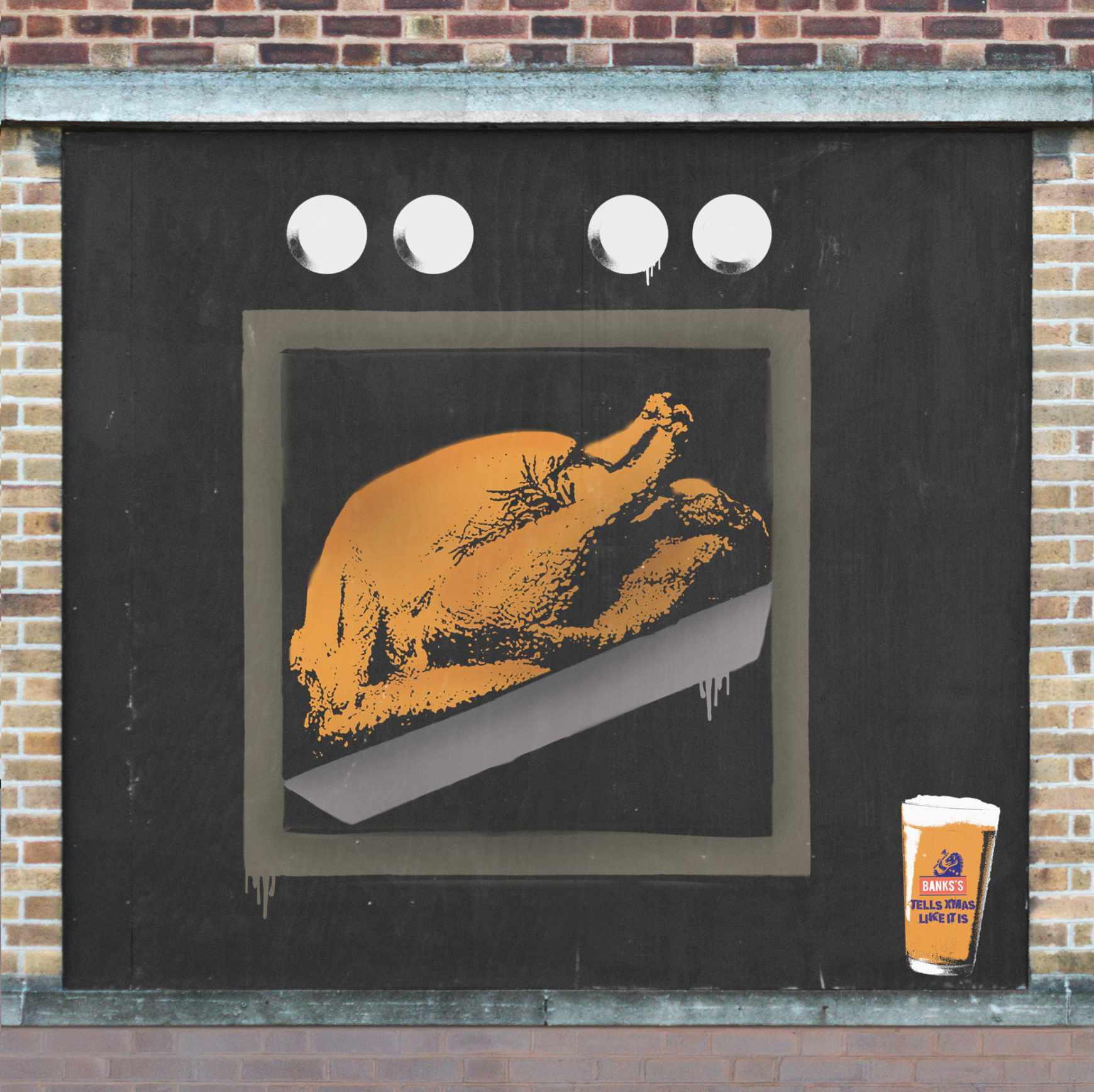 Banks’s Beer Design Ad - Giant Advent Calendar