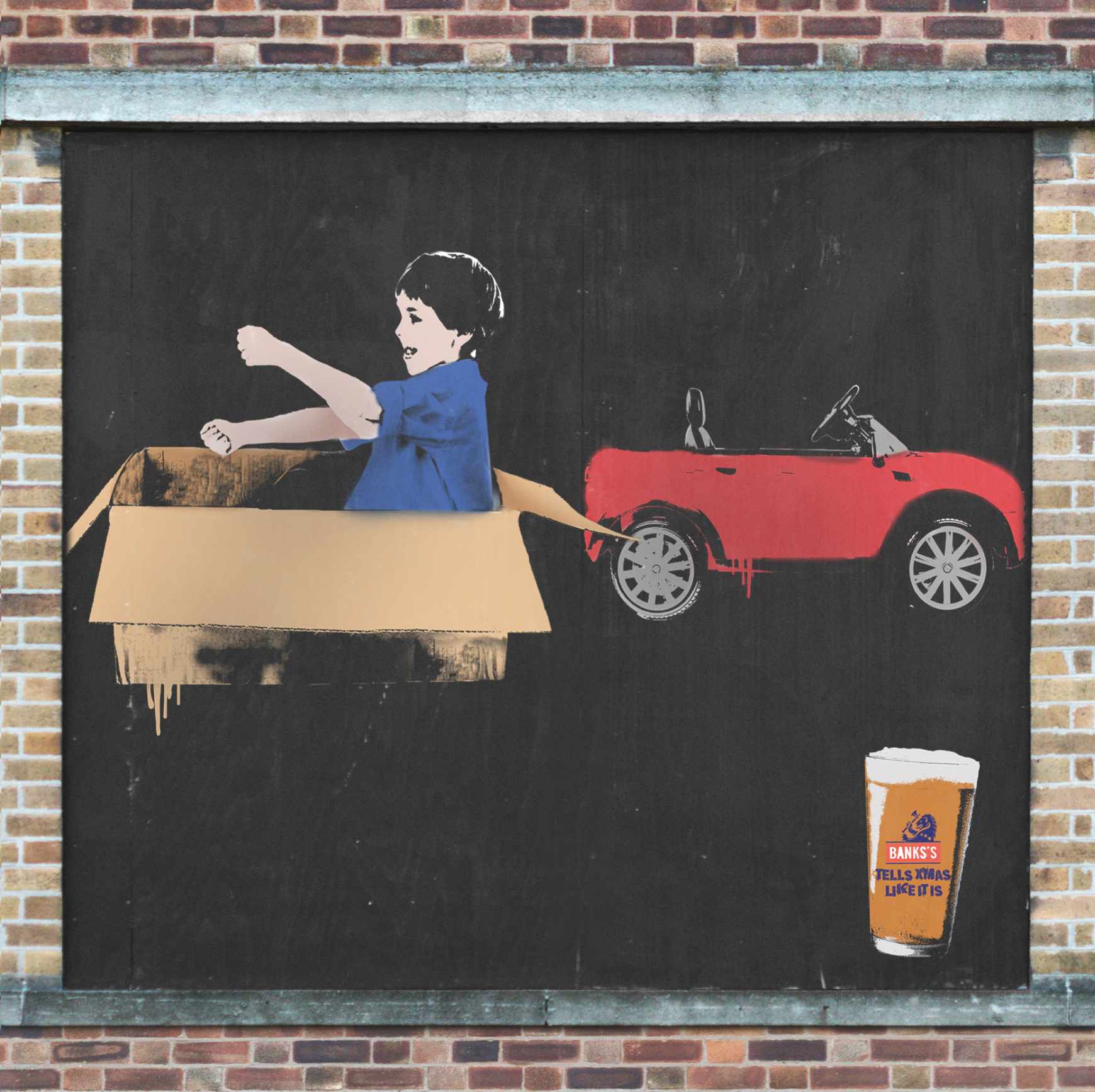 Banks’s Beer Design Ad - Giant Advent Calendar