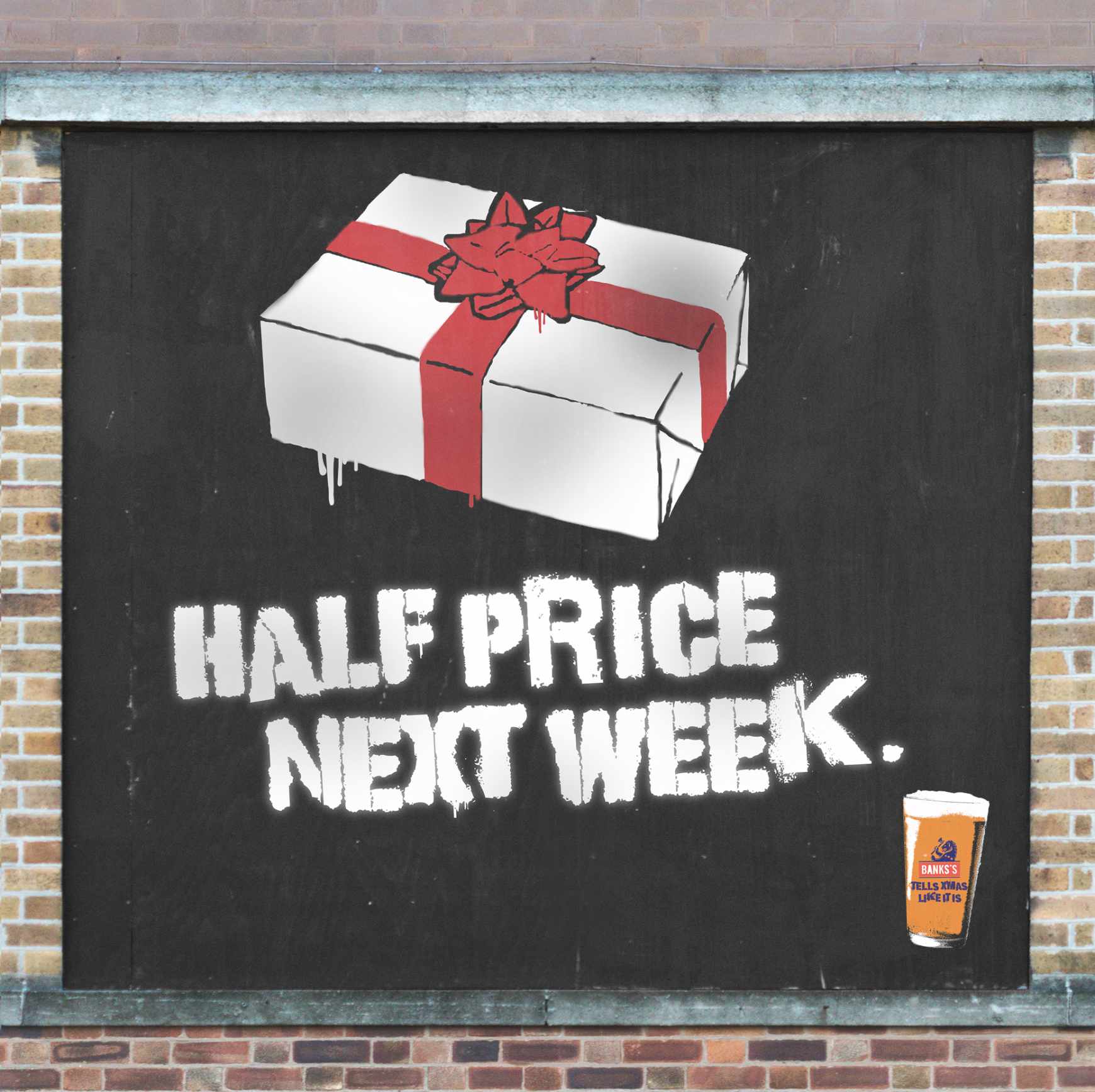 Banks’s Beer Design Ad - Giant Advent Calendar