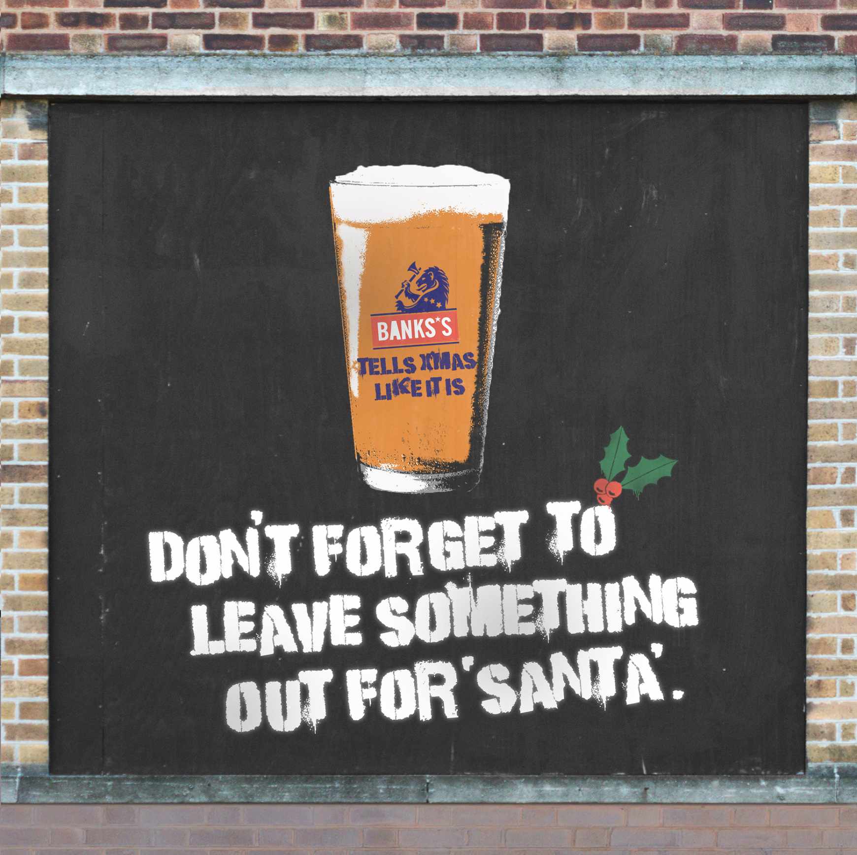 Banks’s Beer Design Ad - Giant Advent Calendar