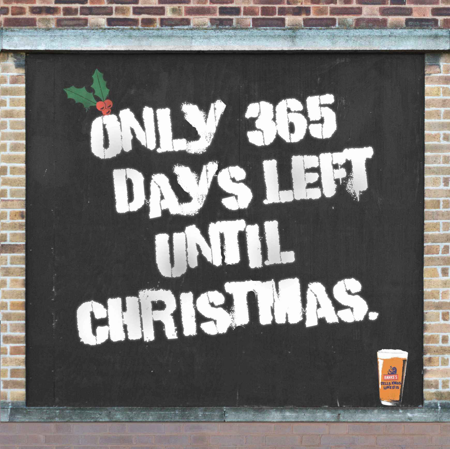 Banks’s Beer Design Ad - Giant Advent Calendar