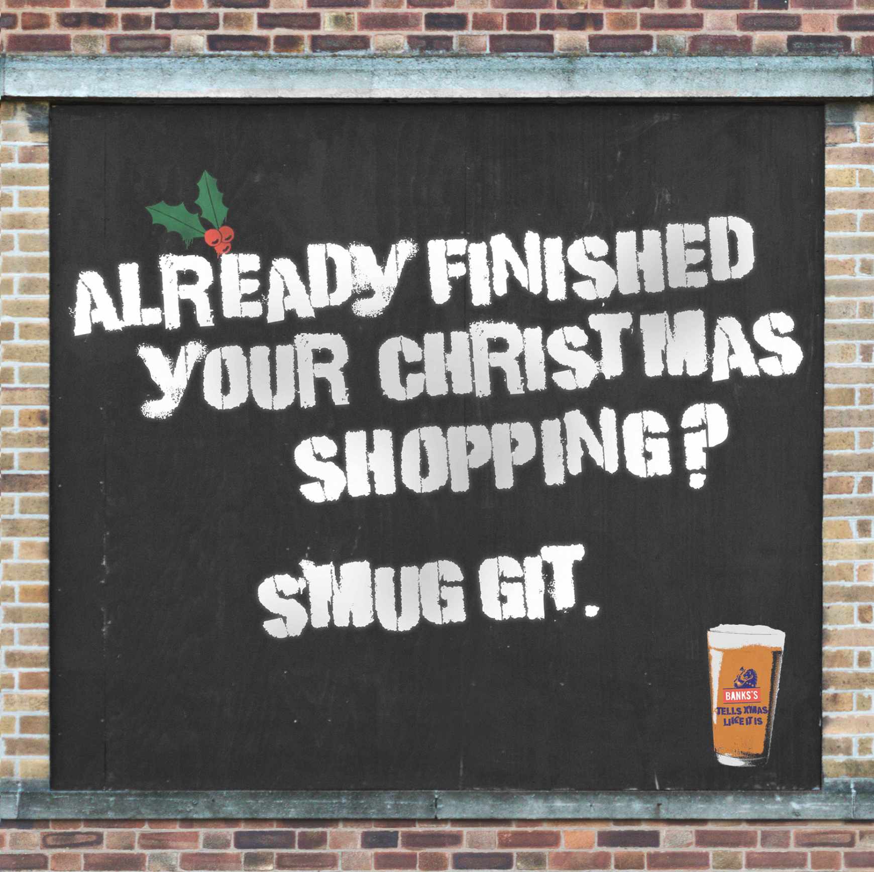 Banks’s Beer Design Ad - Giant Advent Calendar