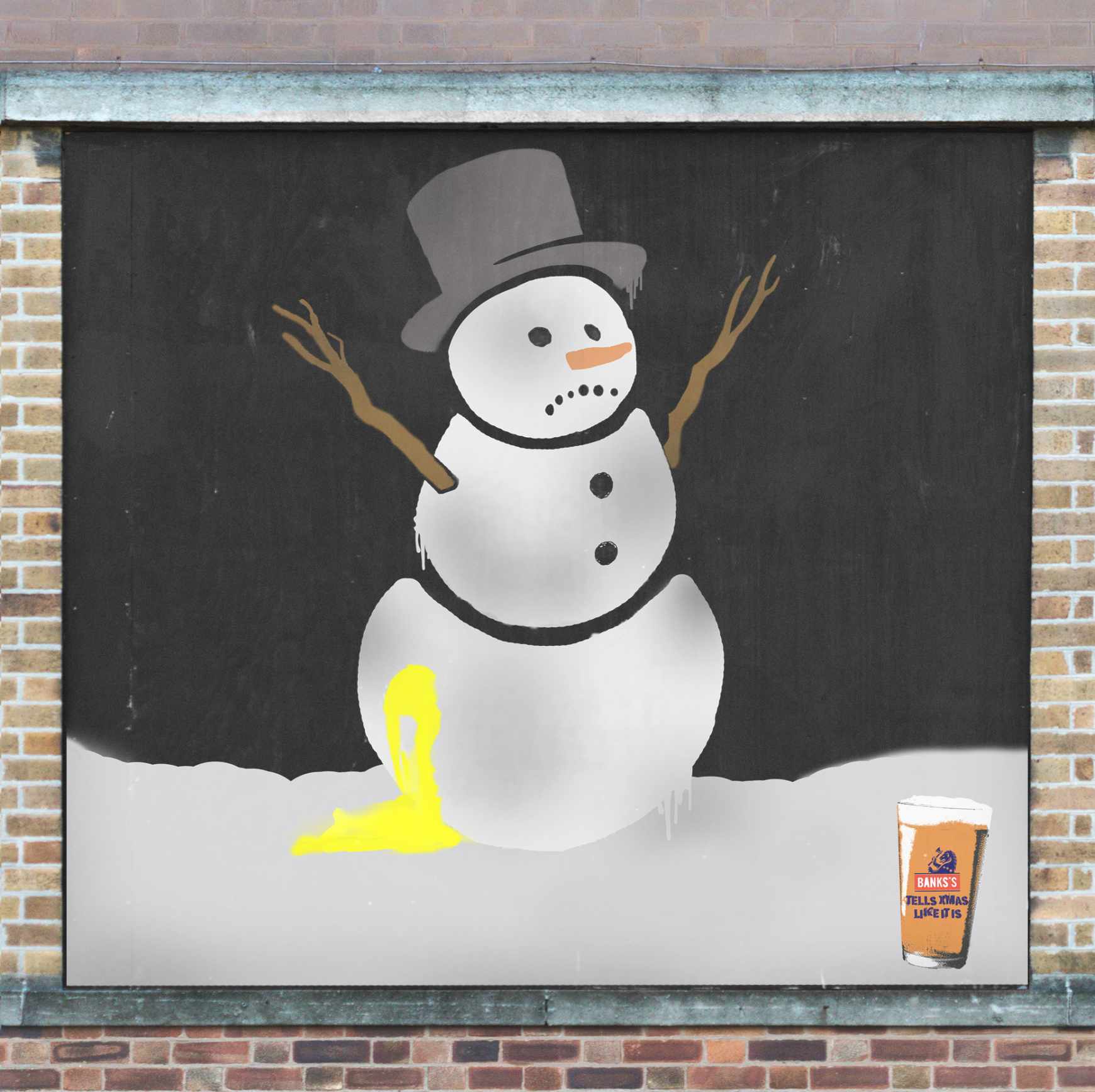 Banks’s Beer Design Ad - Giant Advent Calendar