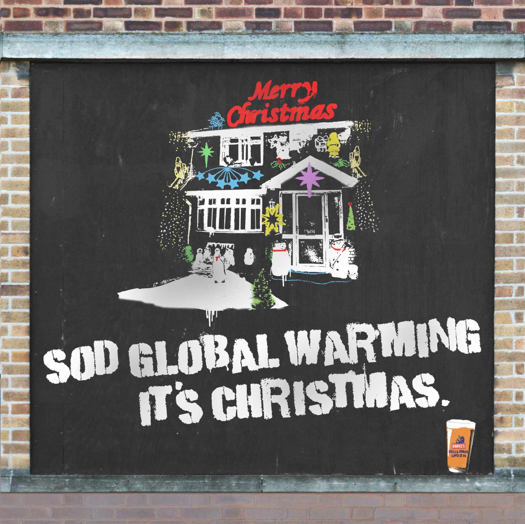Banks’s Beer Design Ad - Giant Advent Calendar