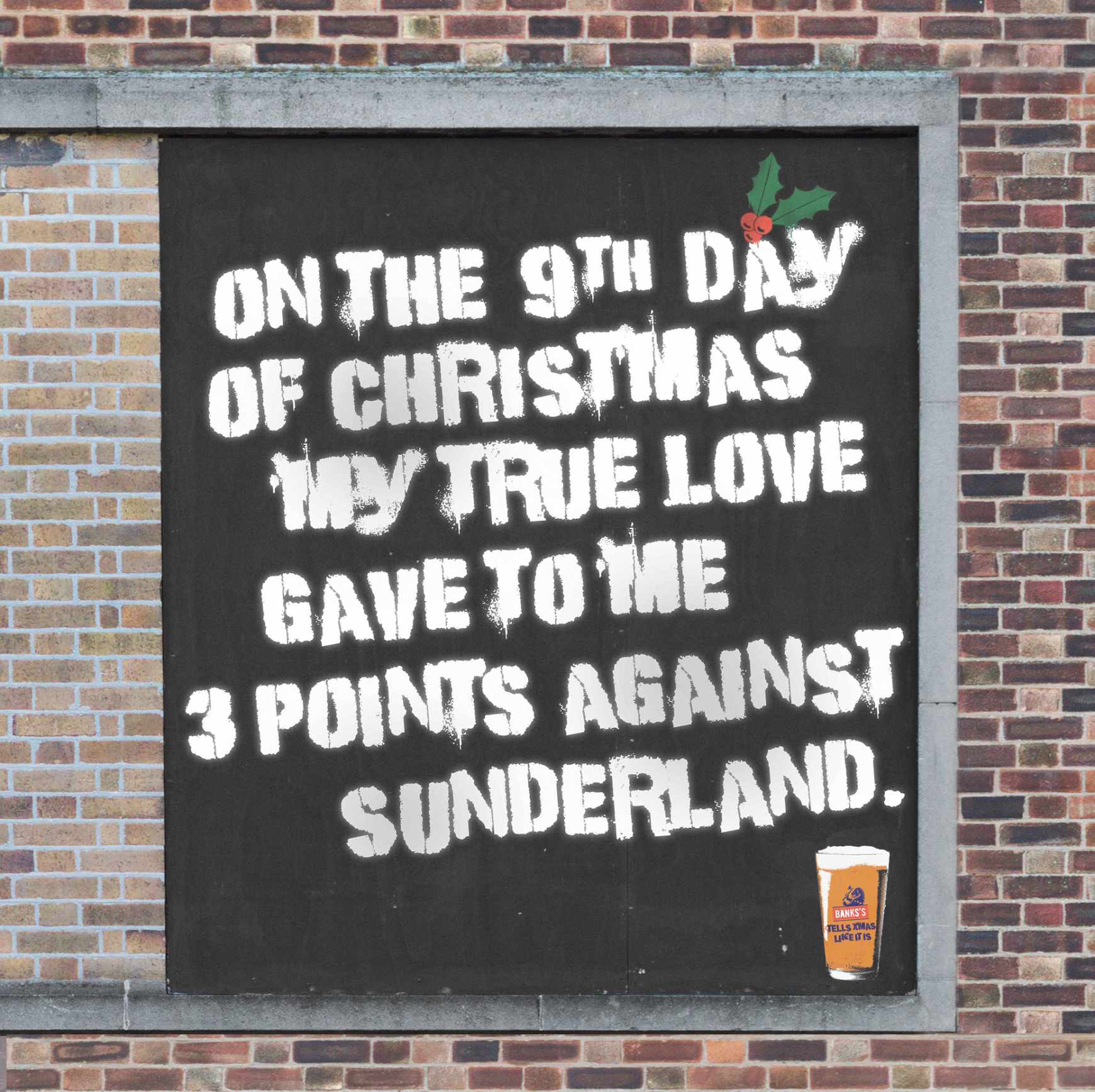 Banks’s Beer Design Ad - Giant Advent Calendar