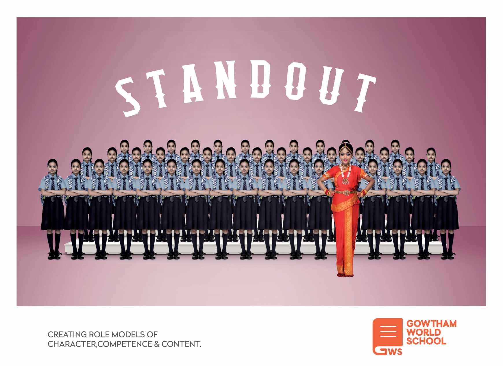 Gowtham World School Print Ad - Dancer