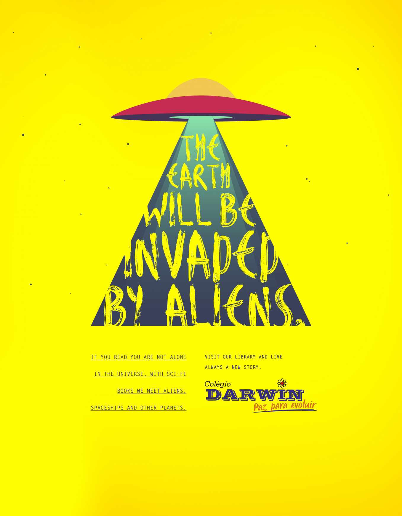 Colégio Darwin Print Ad - Aliens 