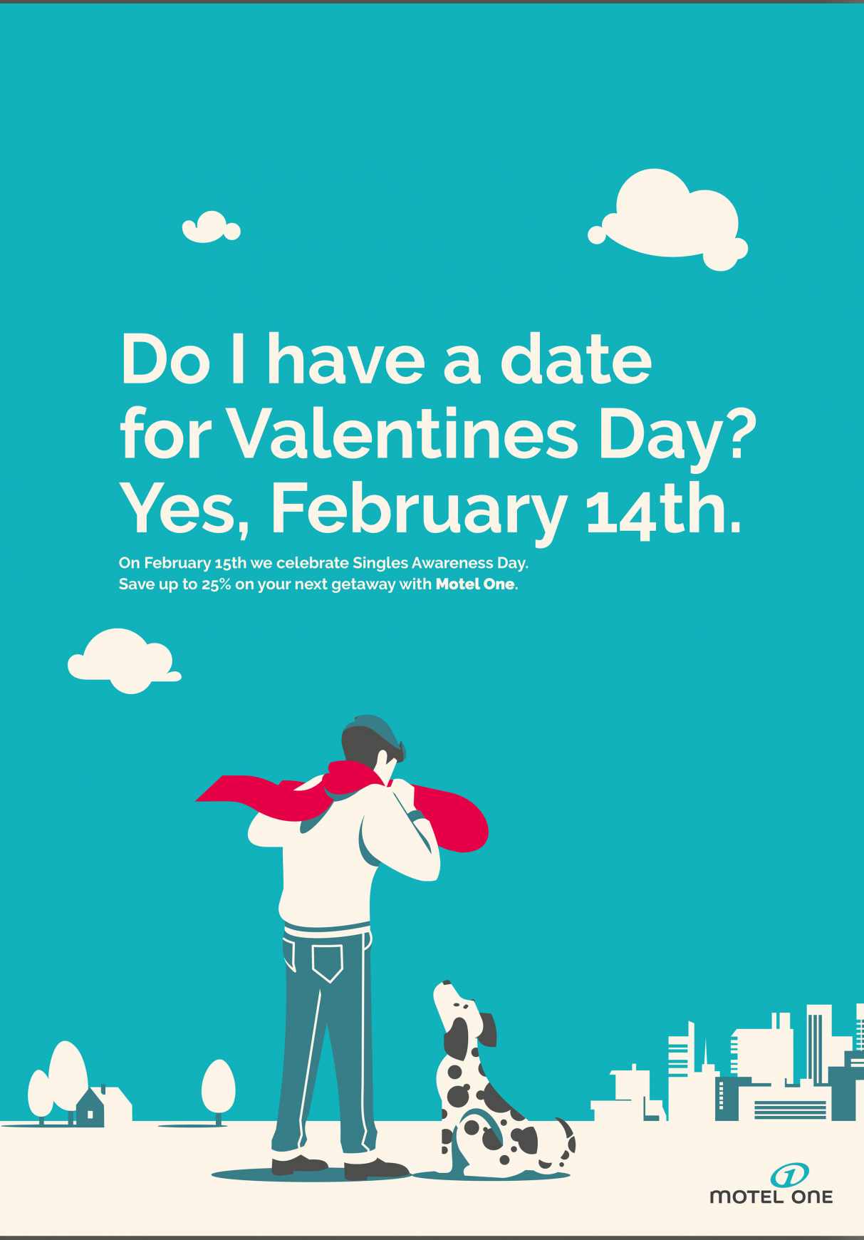 Motel One Print Ad - Singles Awareness Day, 3
