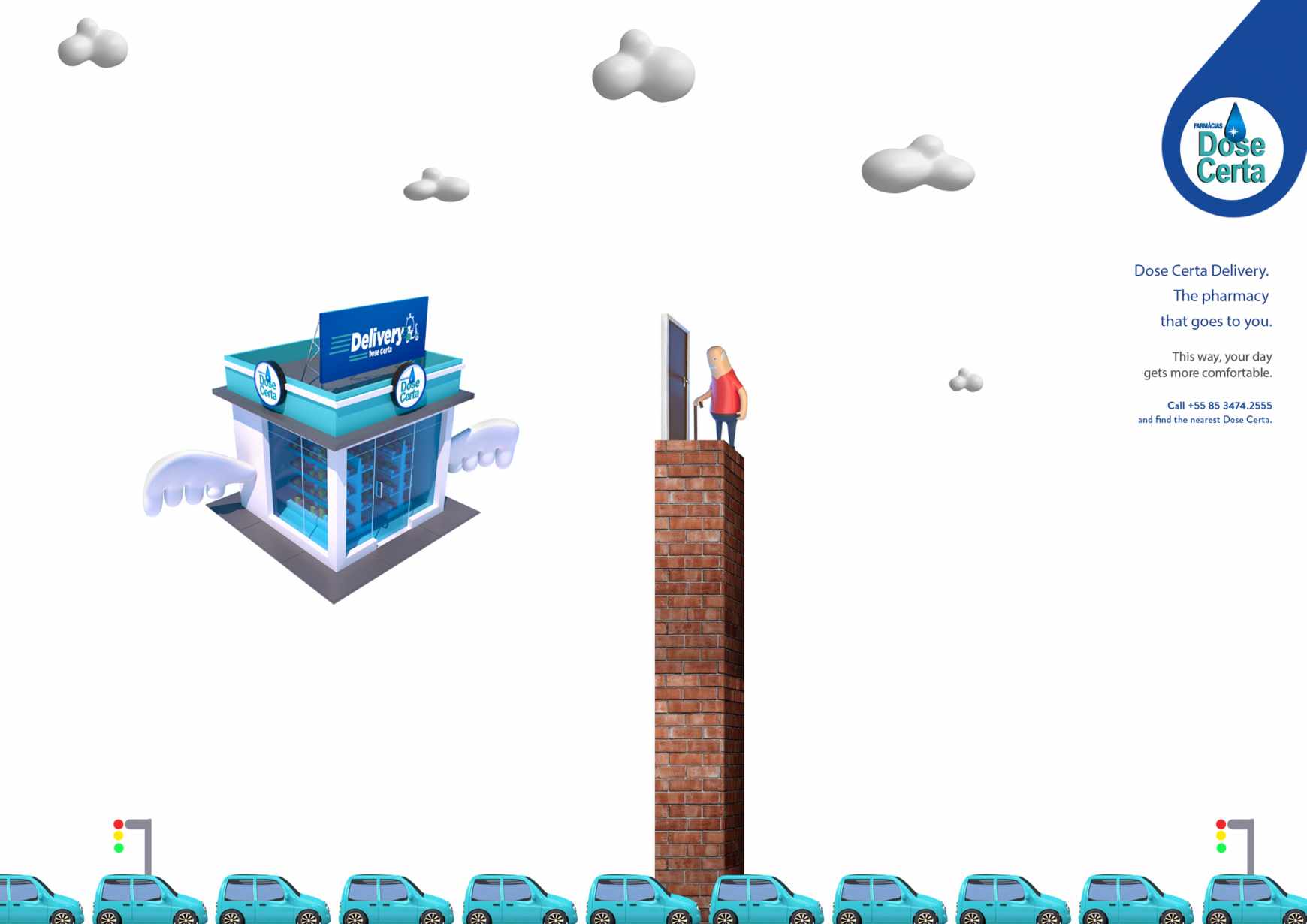 Dose Certa Print Ad - Delivery - Traffic