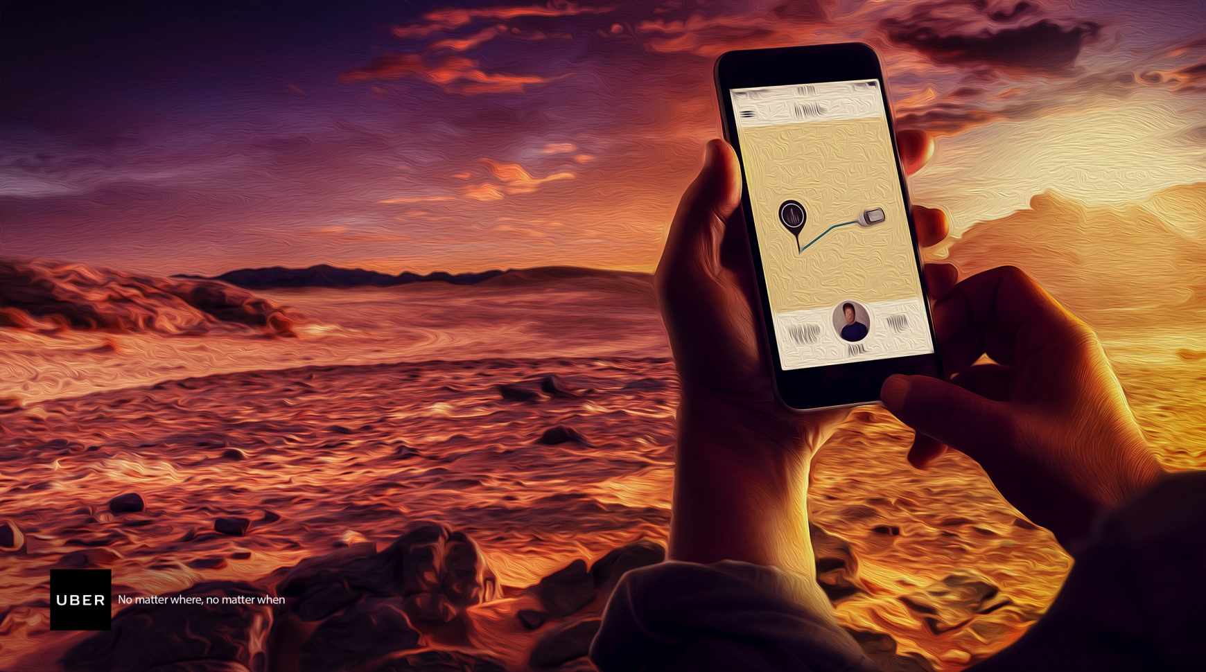 Uber Print Ad - Desert 