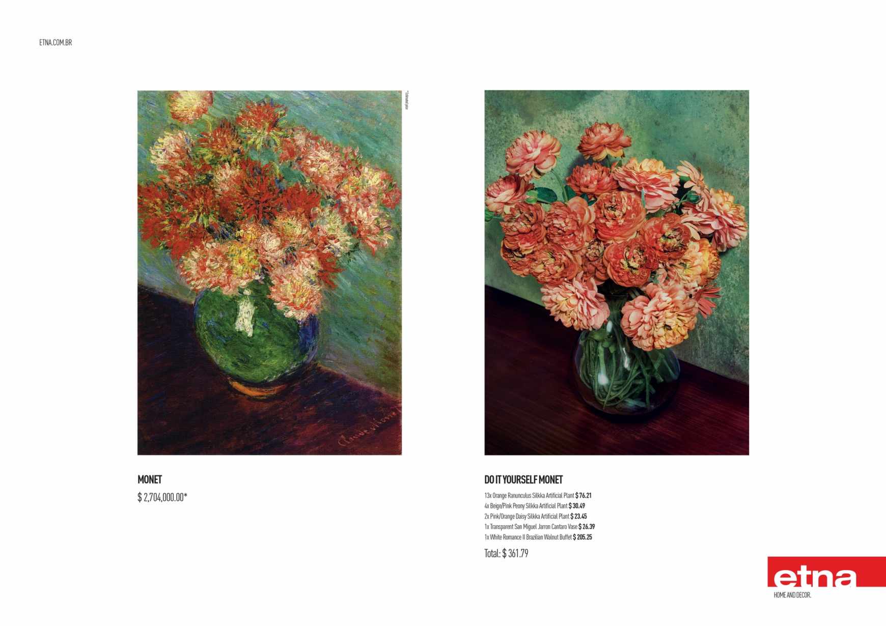 Etna Print Ad - Do It Yourself, Monet