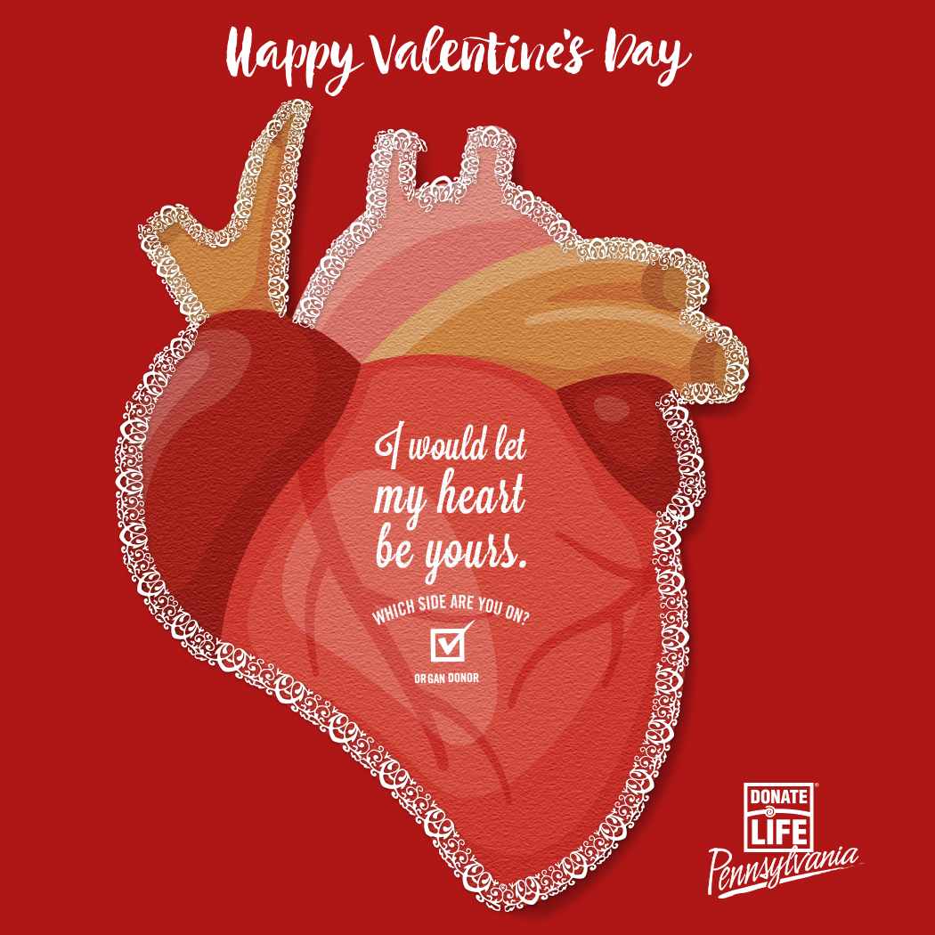 Donate Life Print Ad - Which Side Are You On - Heart