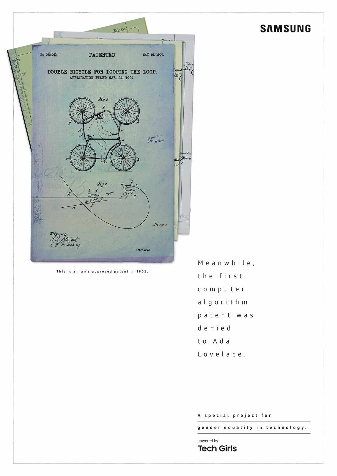 Samsung Print Ad - Dumb Patents - Double Bike 