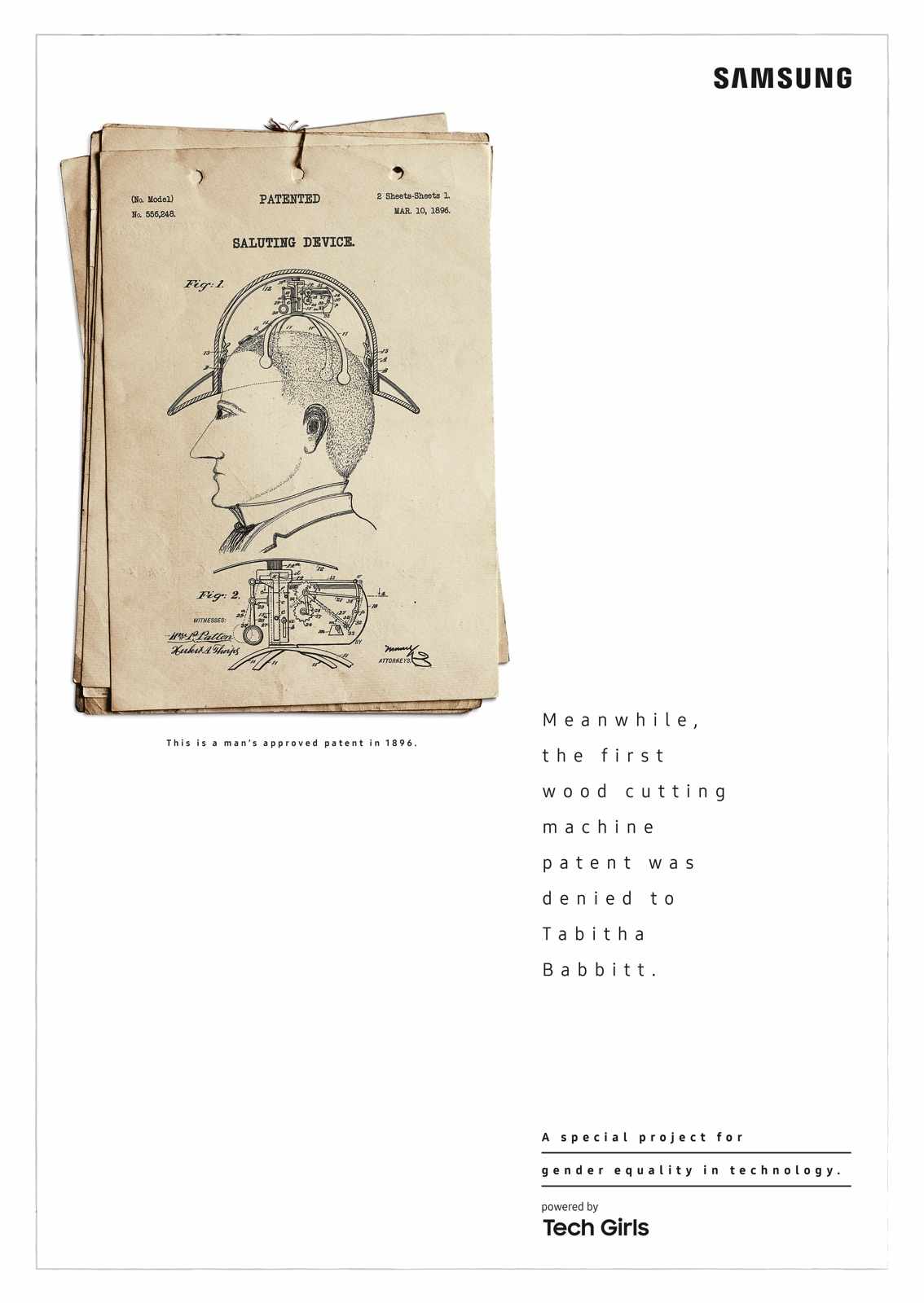 Samsung Print Ad - Dumb Patents - Saluting Device