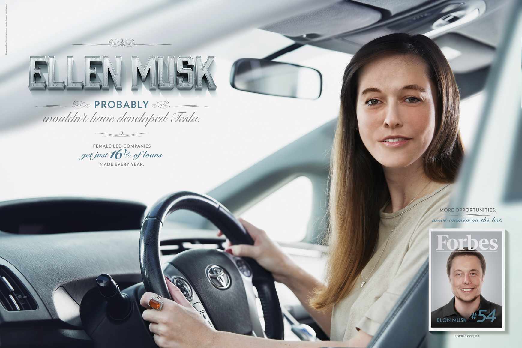 Forbes Print Ad - Ellen Musk