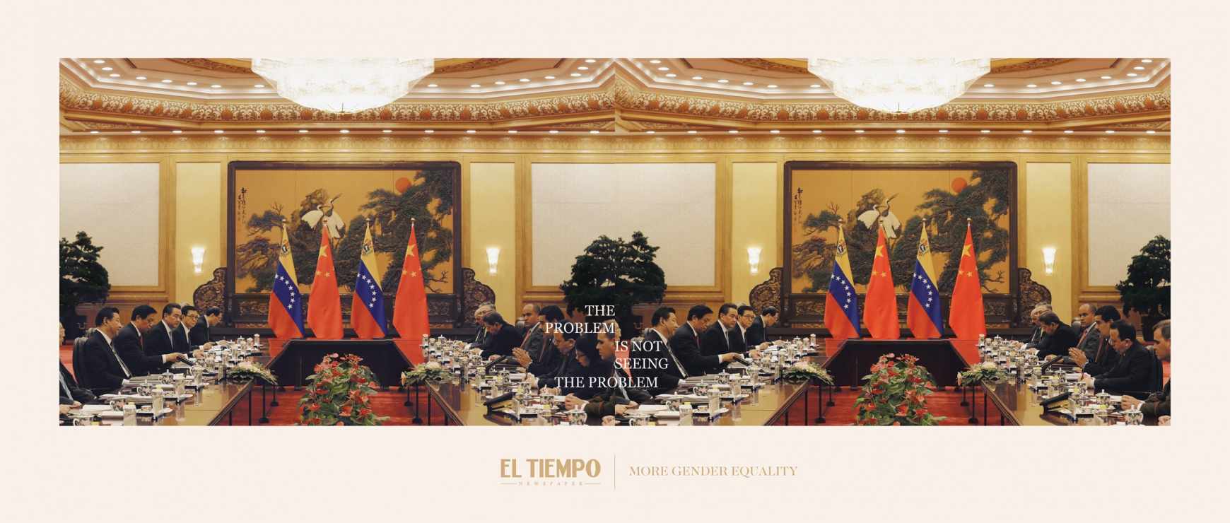 El Tiempo Print Ad - The Invisible Women, China