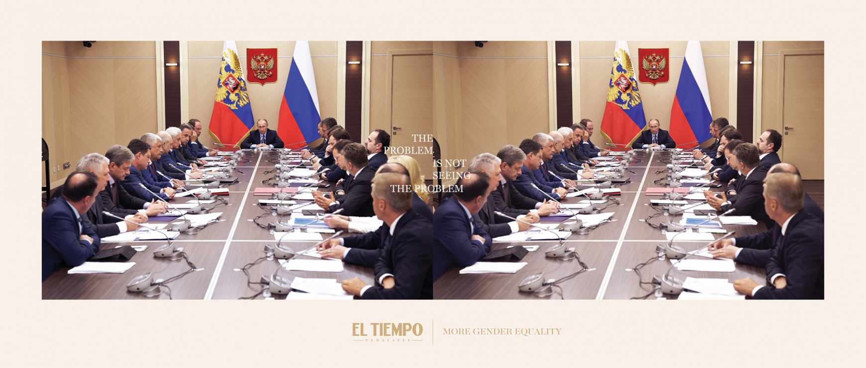 El Tiempo Print Ad - The Invisible Women, Russia