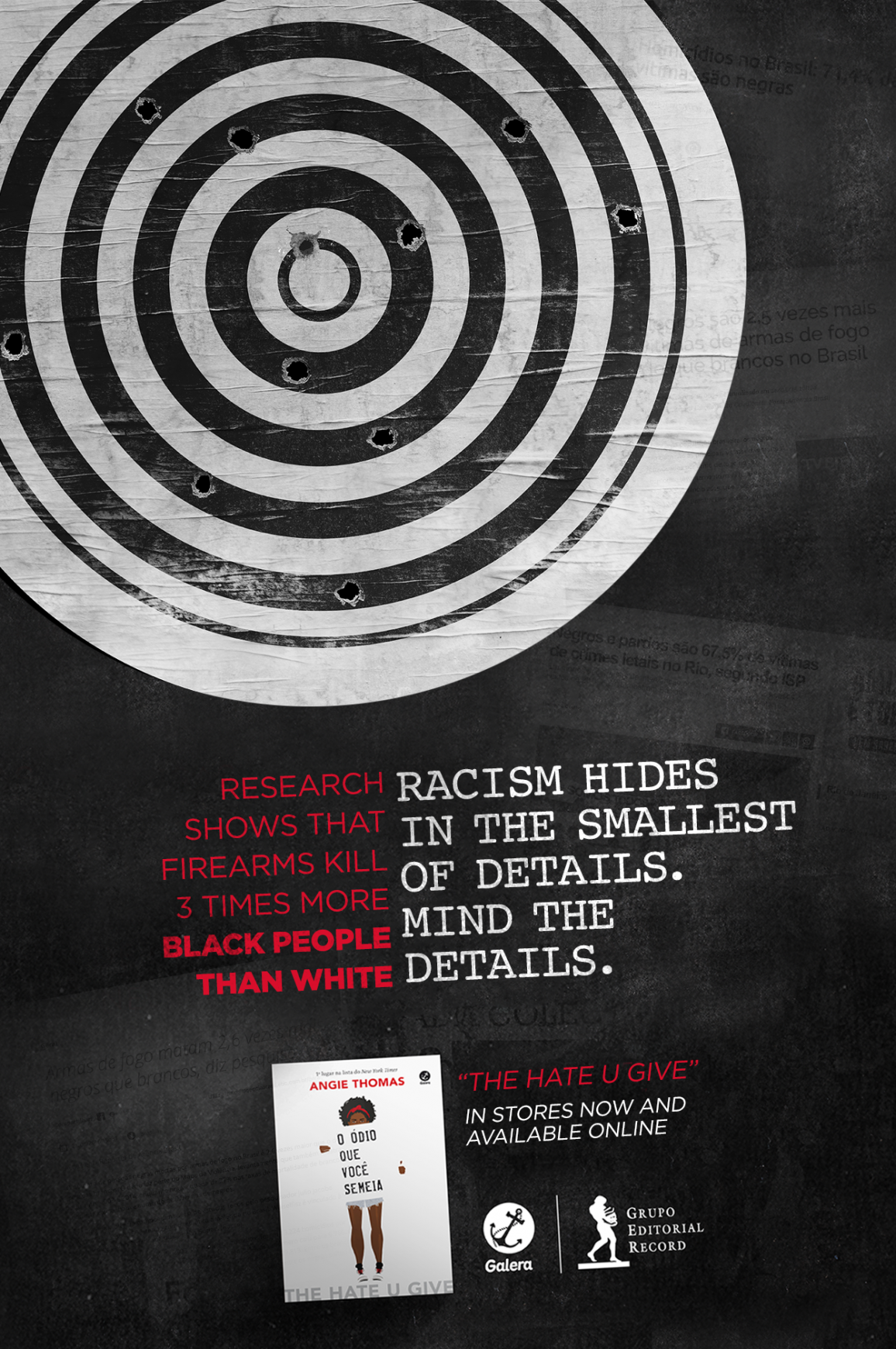 Advertisement by SIDES, Brazil Grupo Editorial Record Print Ad - Racism