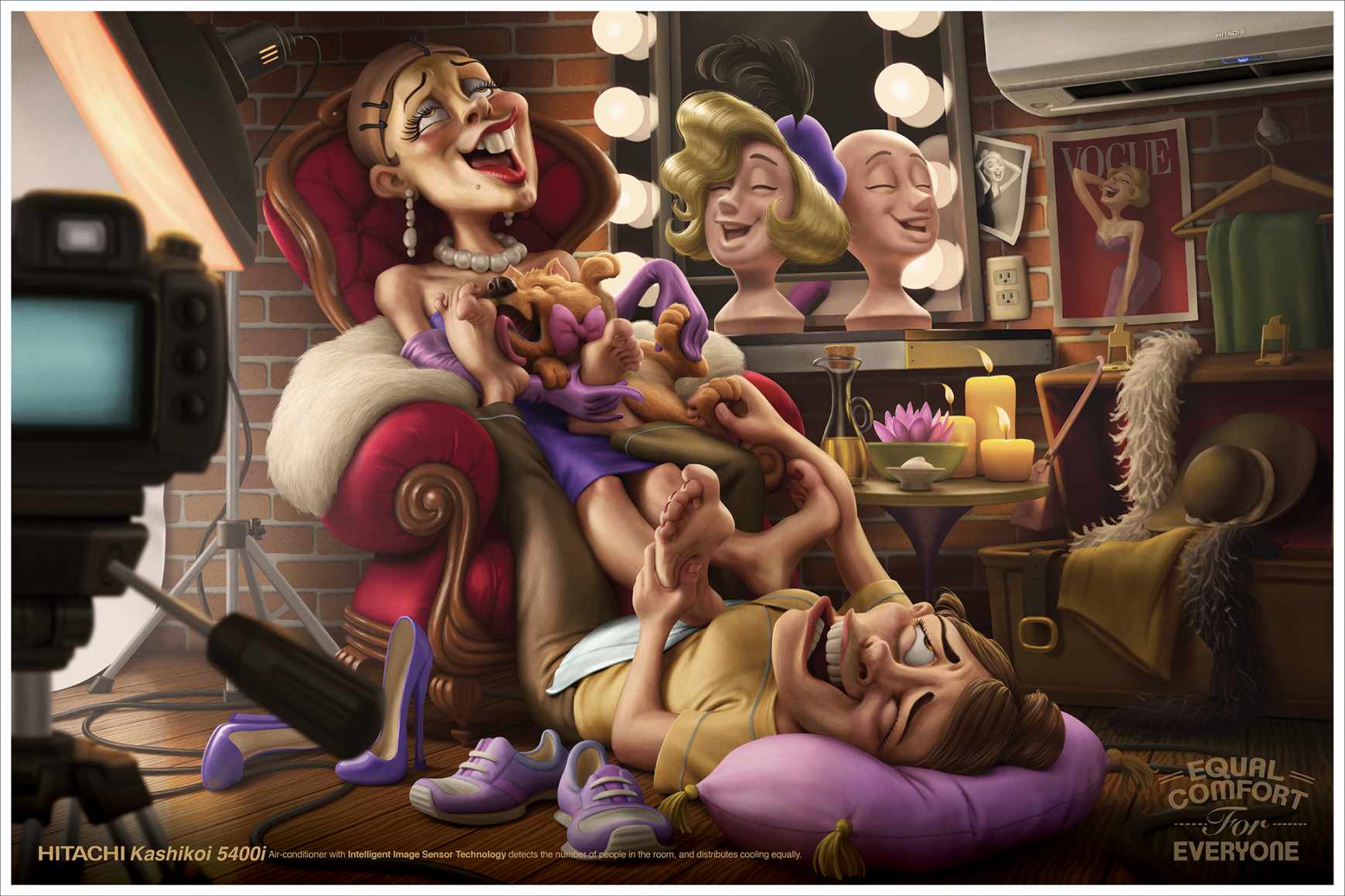 Hitachi Print Ad - Equal Comfort, 2 