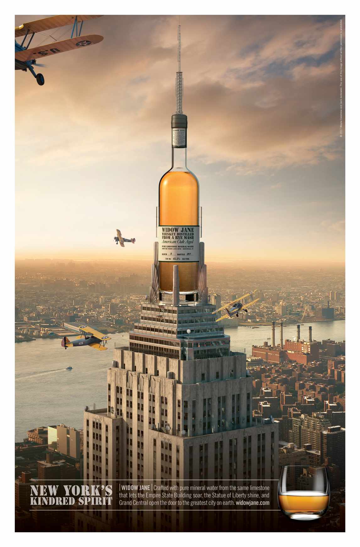 Widow Jane Outdoor Ad - New York’s Kindred Spirit - Empire State Buildin