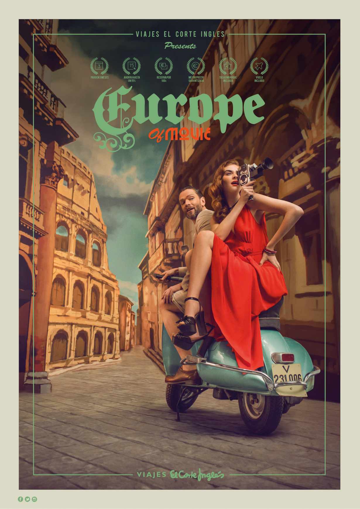 Viajes el Corte Ingles Print Ad - Europe of Movie 