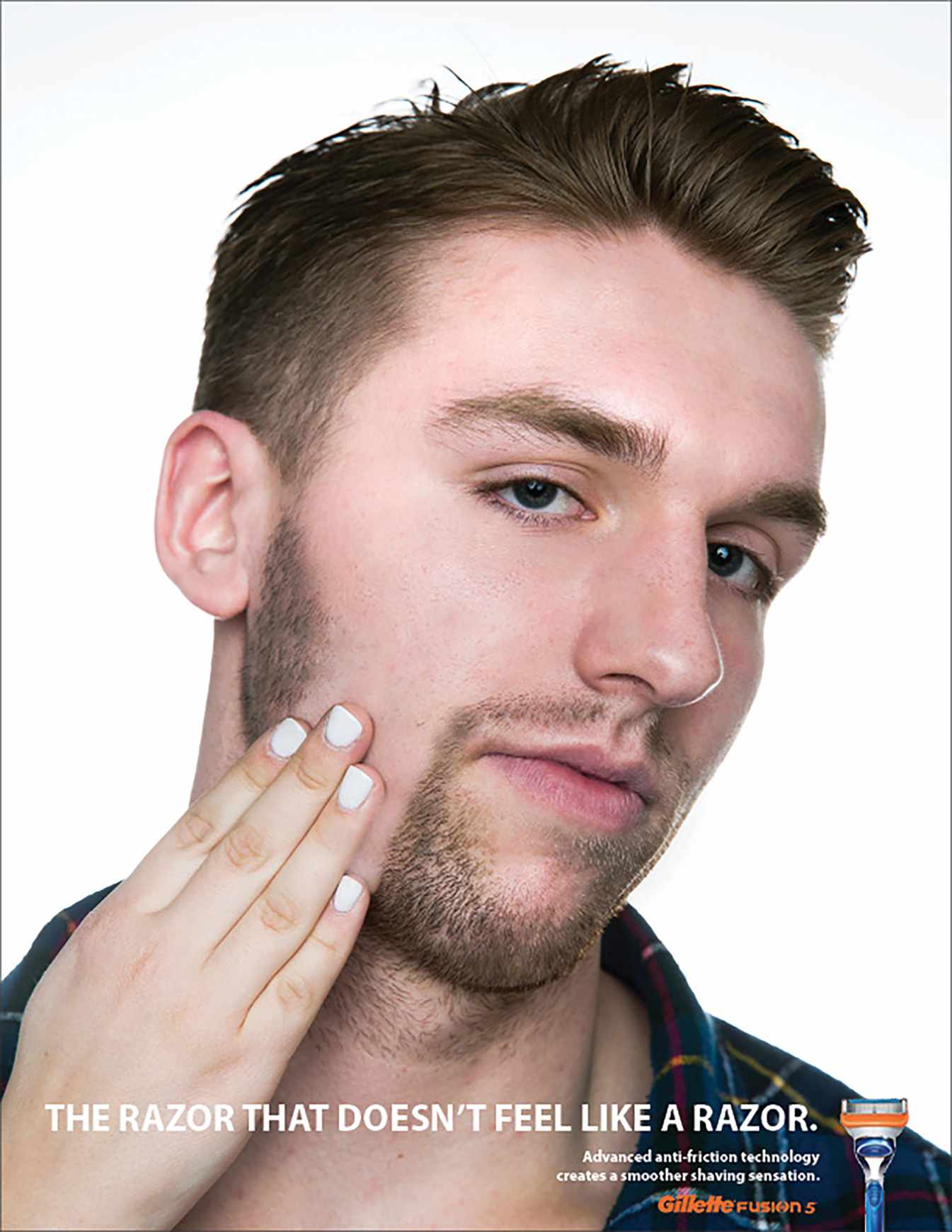 Gillette Print Ad - It Won't Feel Like A Razor - Evan 