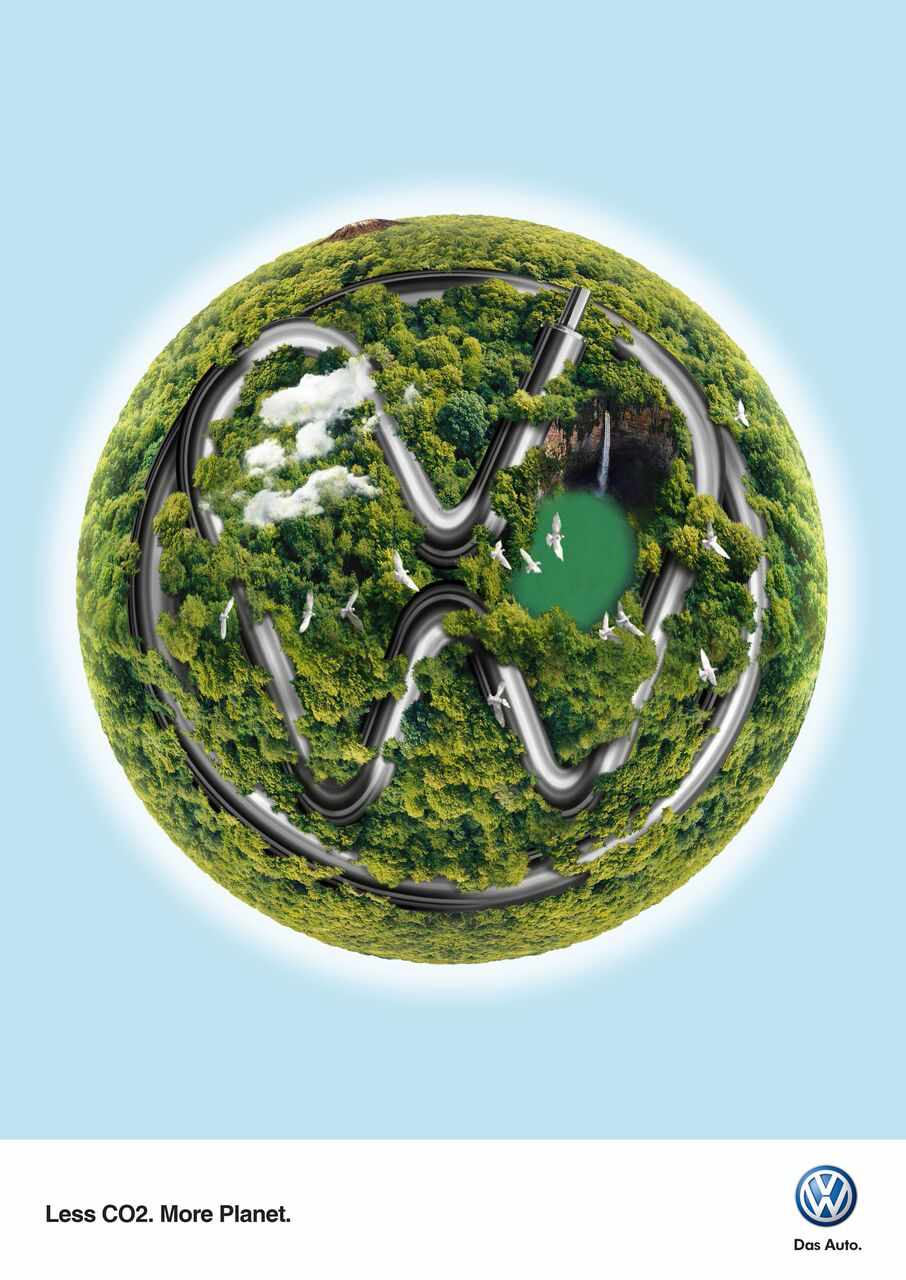Volkswagen Print Ad - Green Planet
