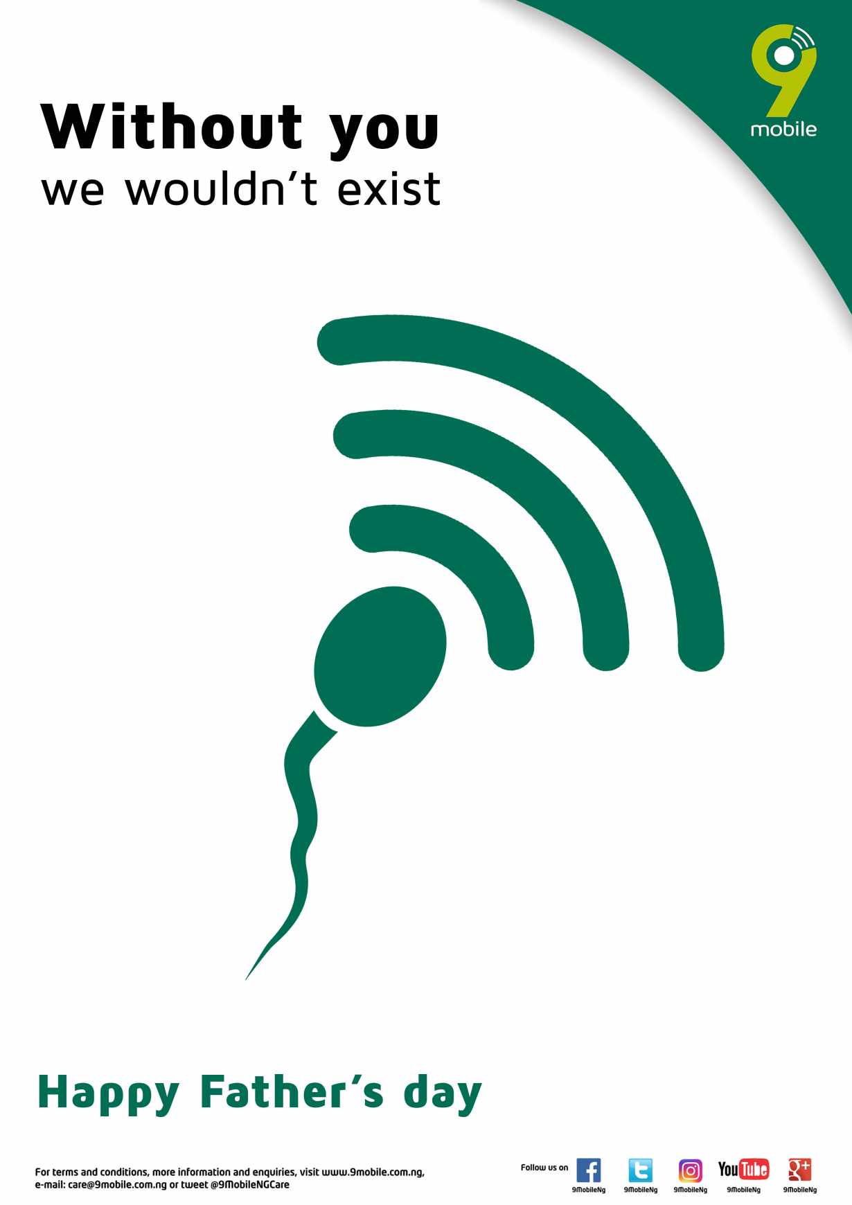 9Mobile Print Ad - Father's Day Wifi
