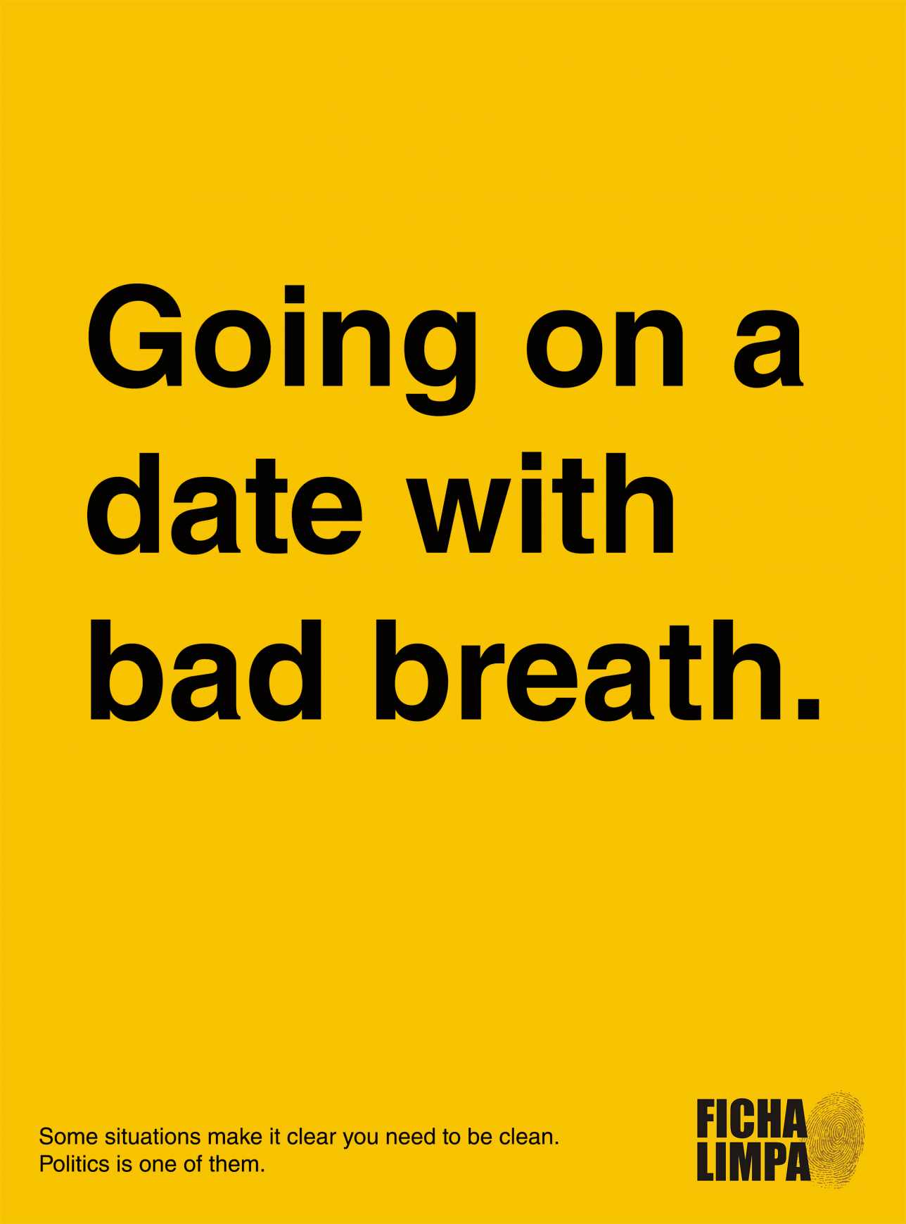 Ficha Limpa Print Ad - Date