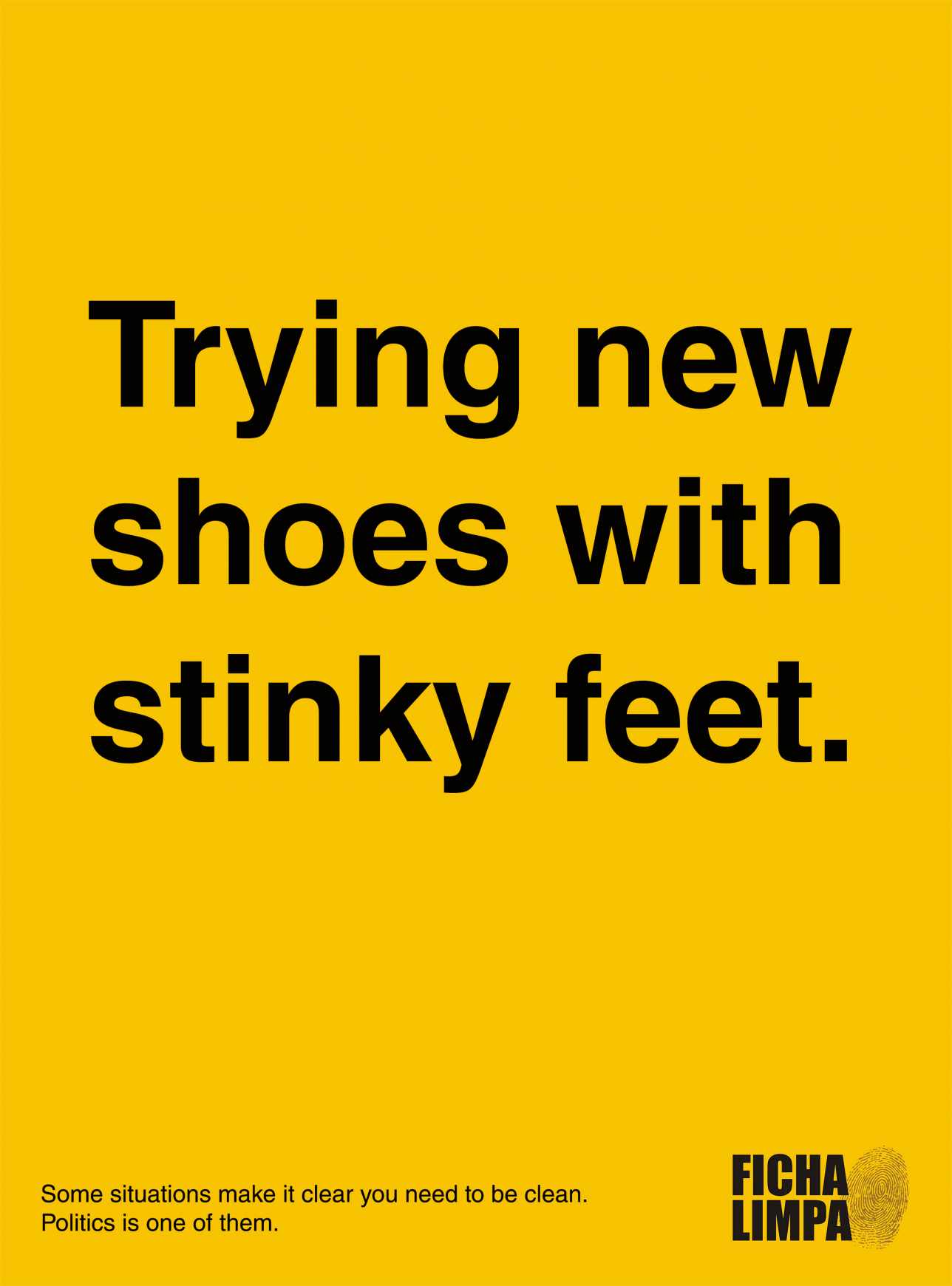 Ficha Limpa Print Ad - New Shoes