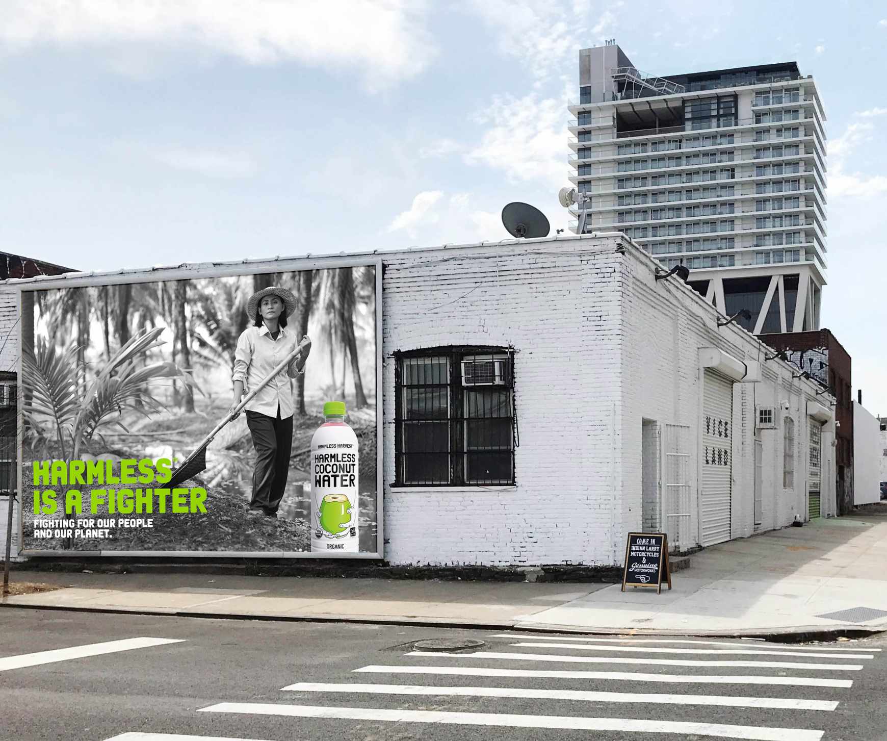 Harmless Harvest Coconut Water Outdoor Ad - Harmless Is