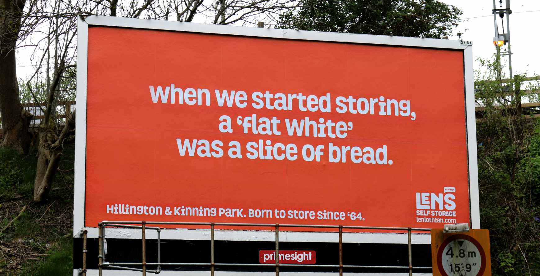 Len’s Self Storage Outdoor Ad - Born To Store Since ‘64, 2