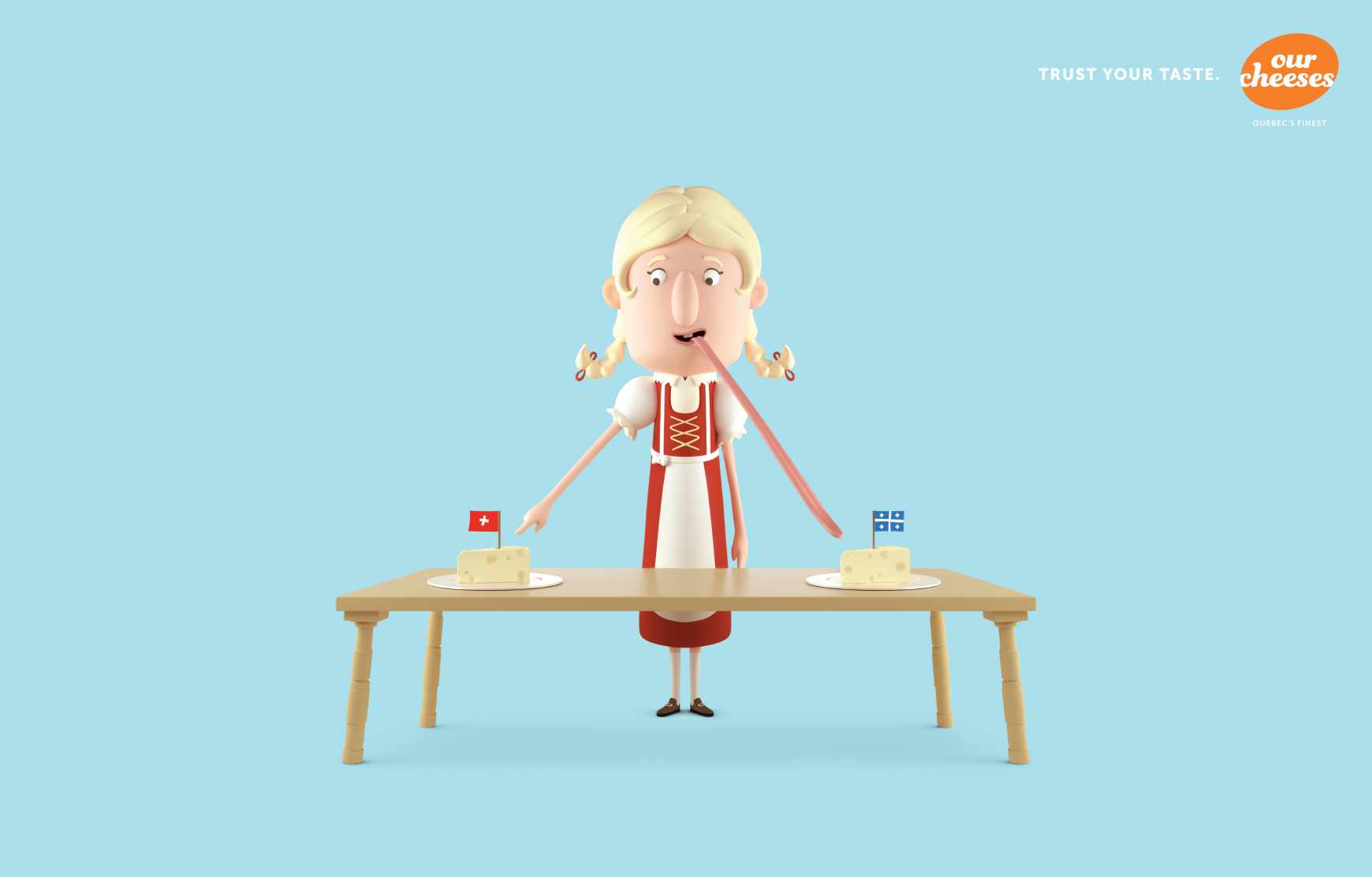 Les Producteurs de lait du Québec Print Ad - Swiss