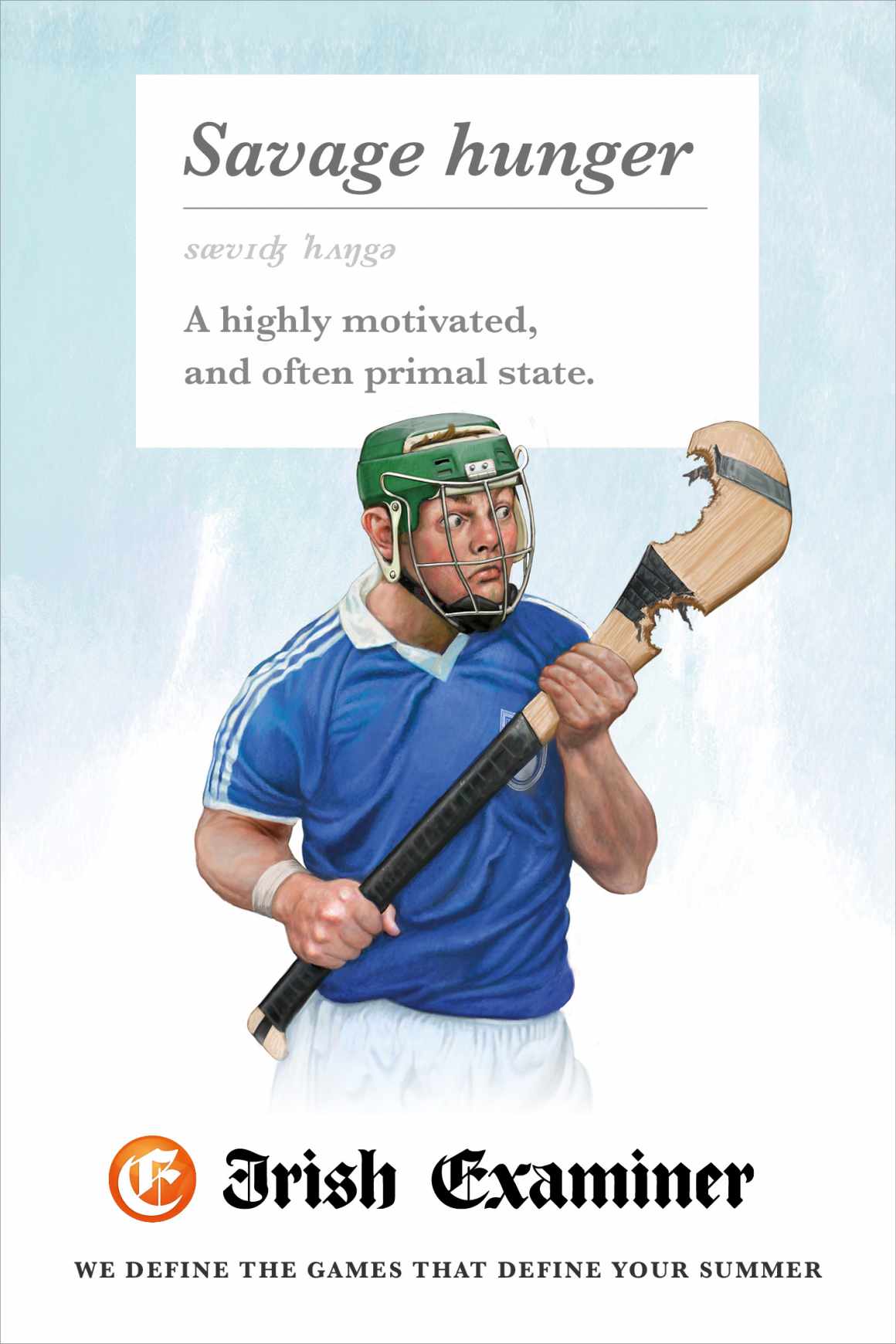 Irish Examiner Print Ad - We Define the Games - Savage Hunger