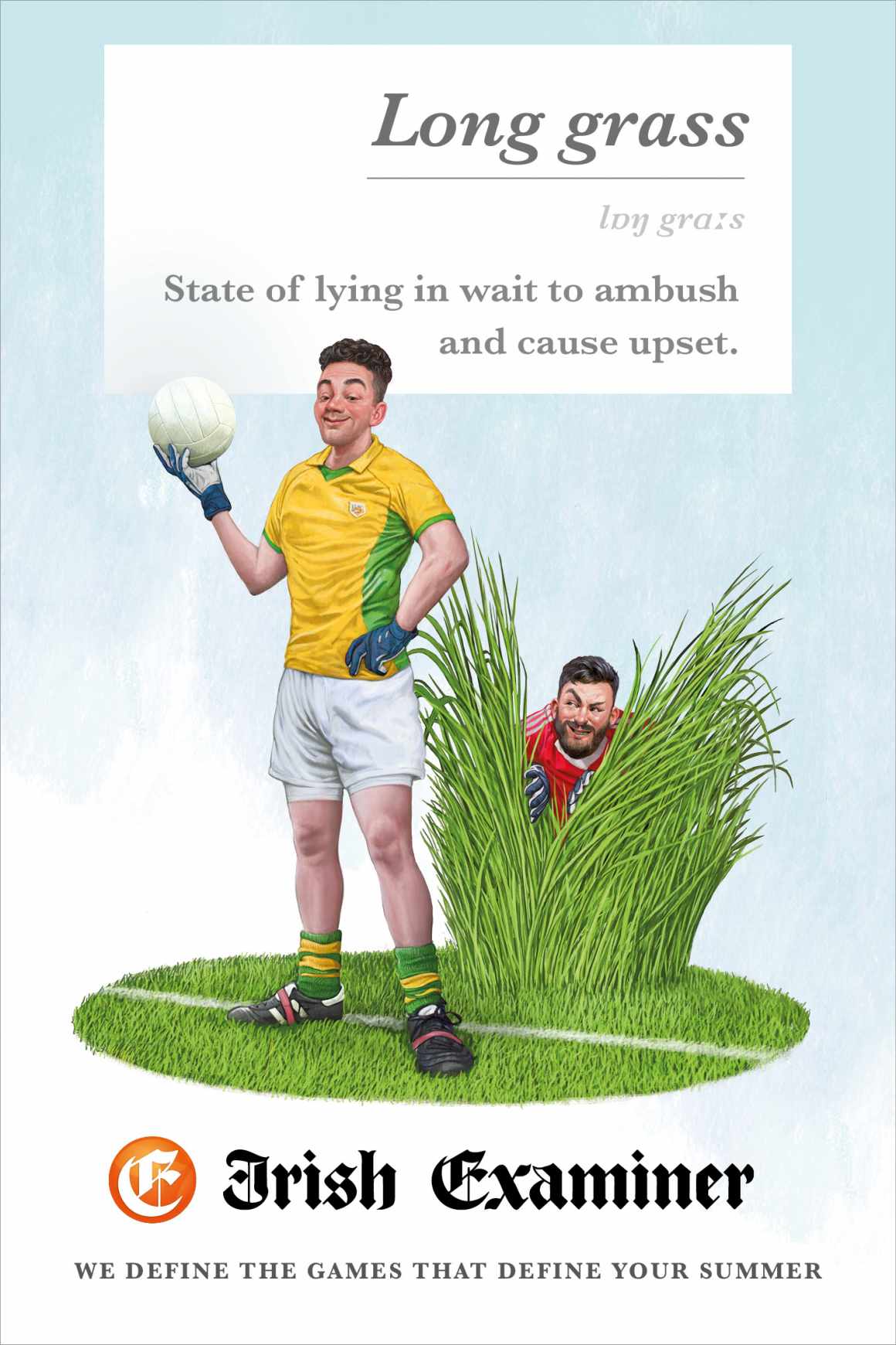 Irish Examiner Print Ad - We Define the Games - Long Grass