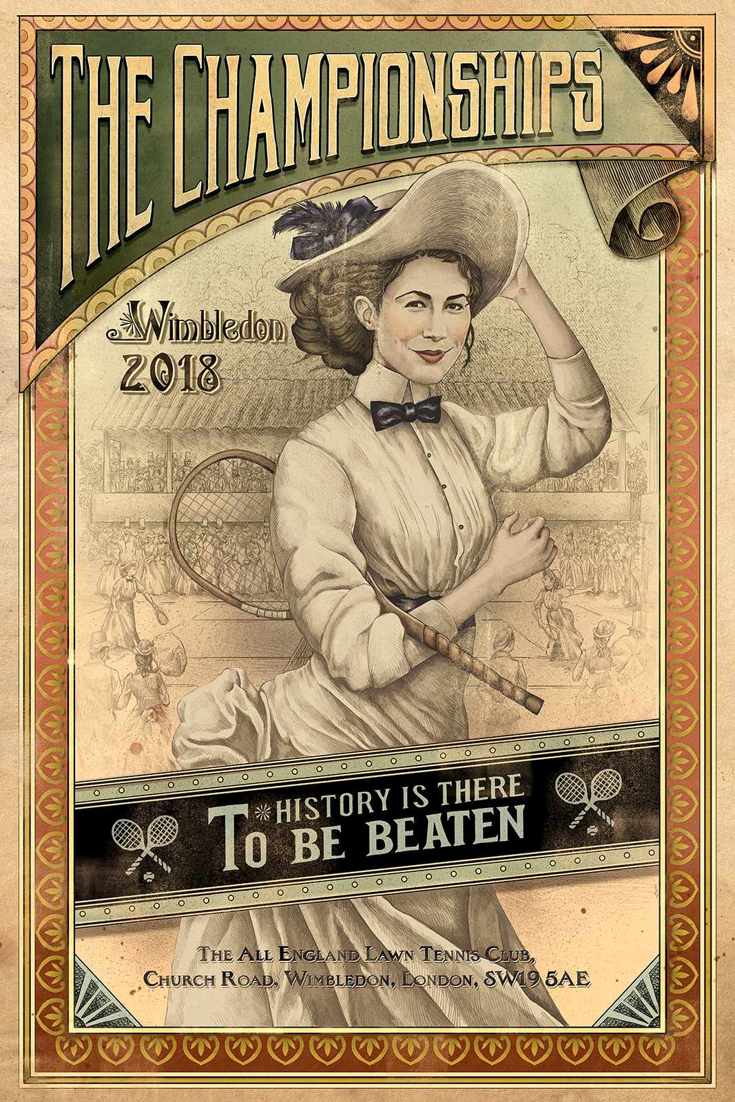 Wimbledon Outdoor Ad - History is There to be Beaten, 3