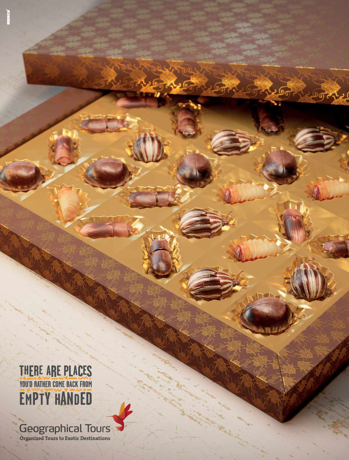 Geographical Tours Print Ad - Bugs
