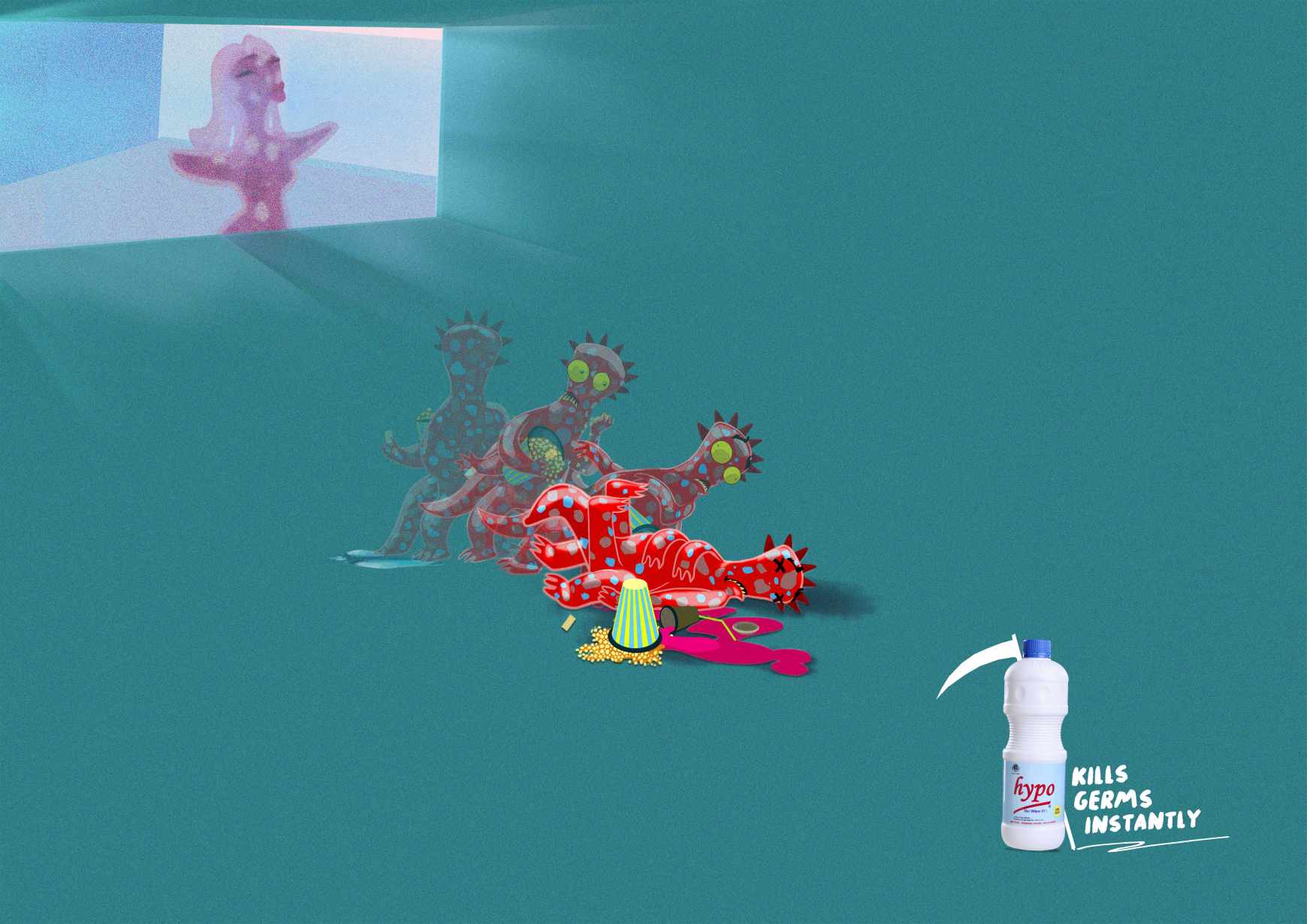 Hypo Bleach Print Ad - Dead on Arival - Cinema