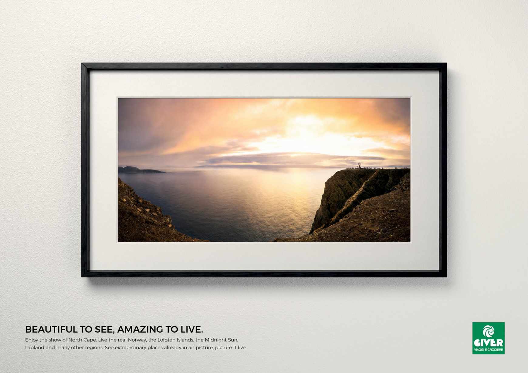 Giver Viaggi Print Ad - Travel Masterpiece, Norh Cape