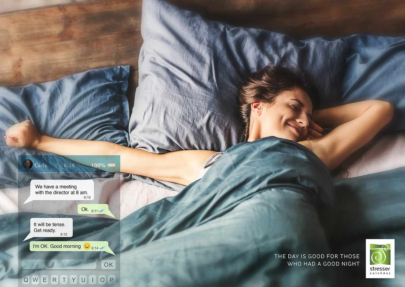 Stresser Colchões Print Ad - Good Night, 1 