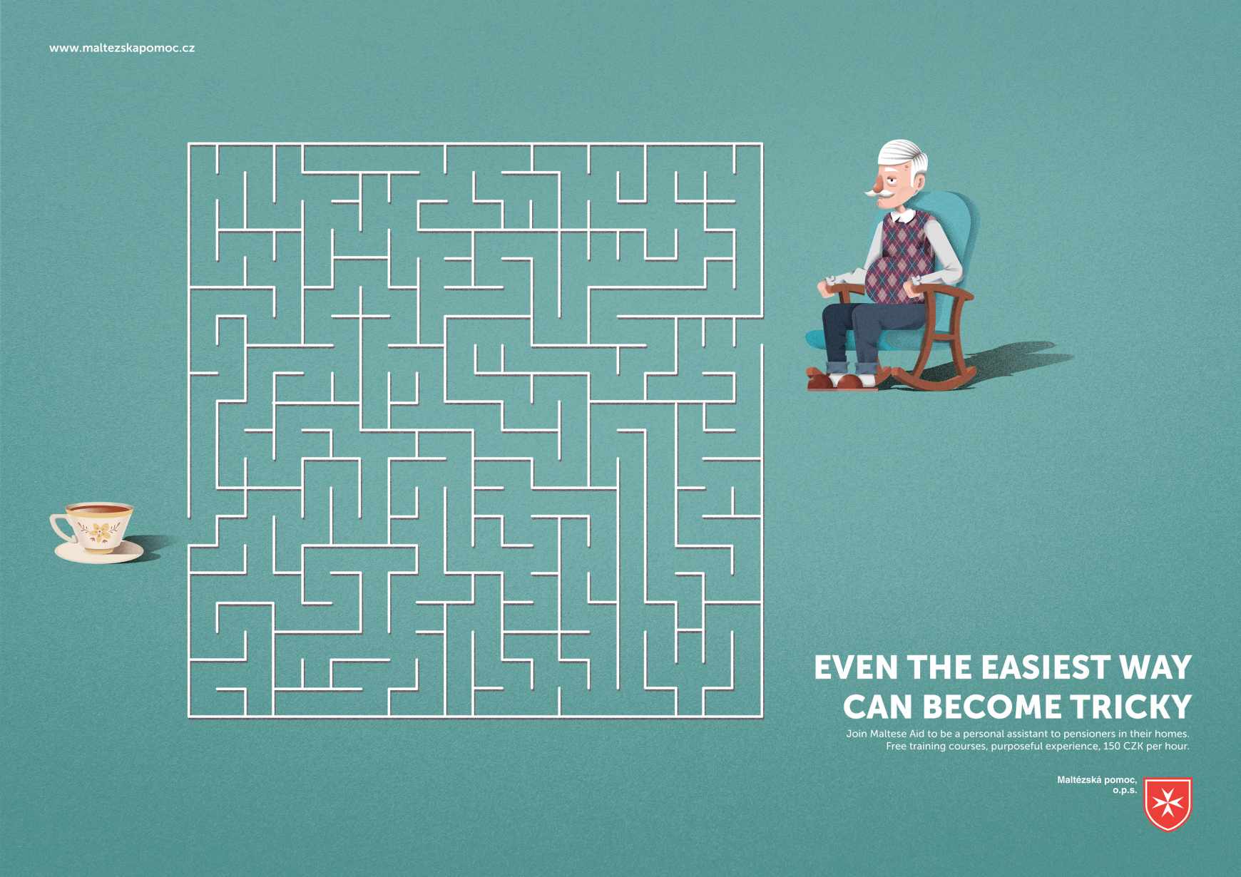 Maltese Aid Print Ad - Grandpa 