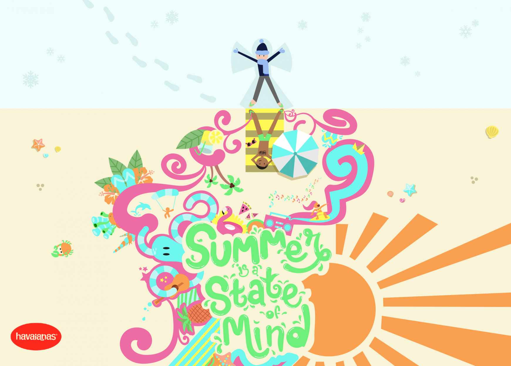 Havaianas Print Ad - Summer is a State of Mind - Winter